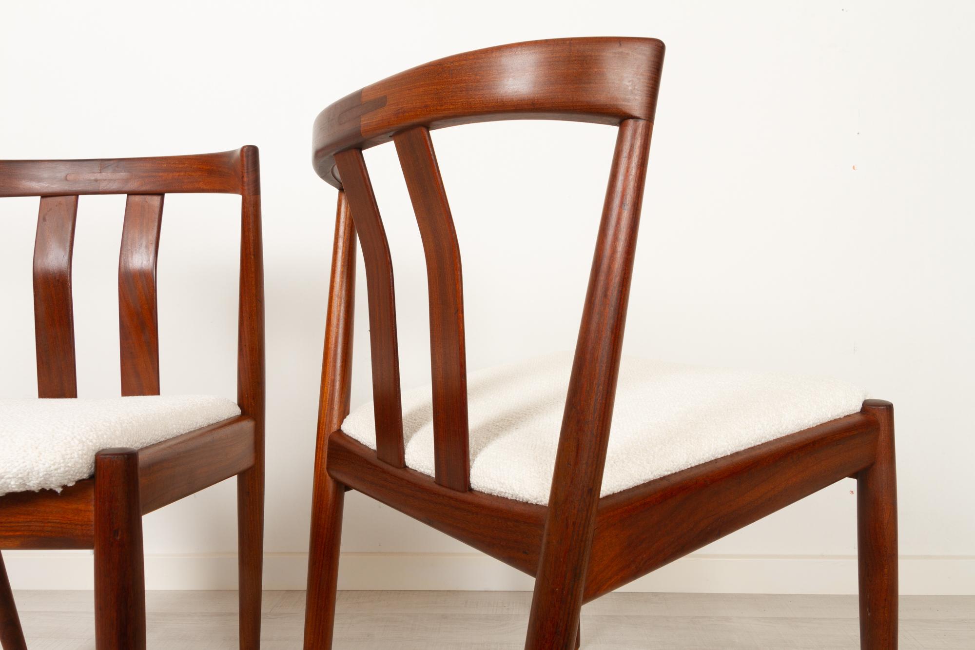 Vintage Danish Teak Dining Chairs 1960s, Set of 2 For Sale 5