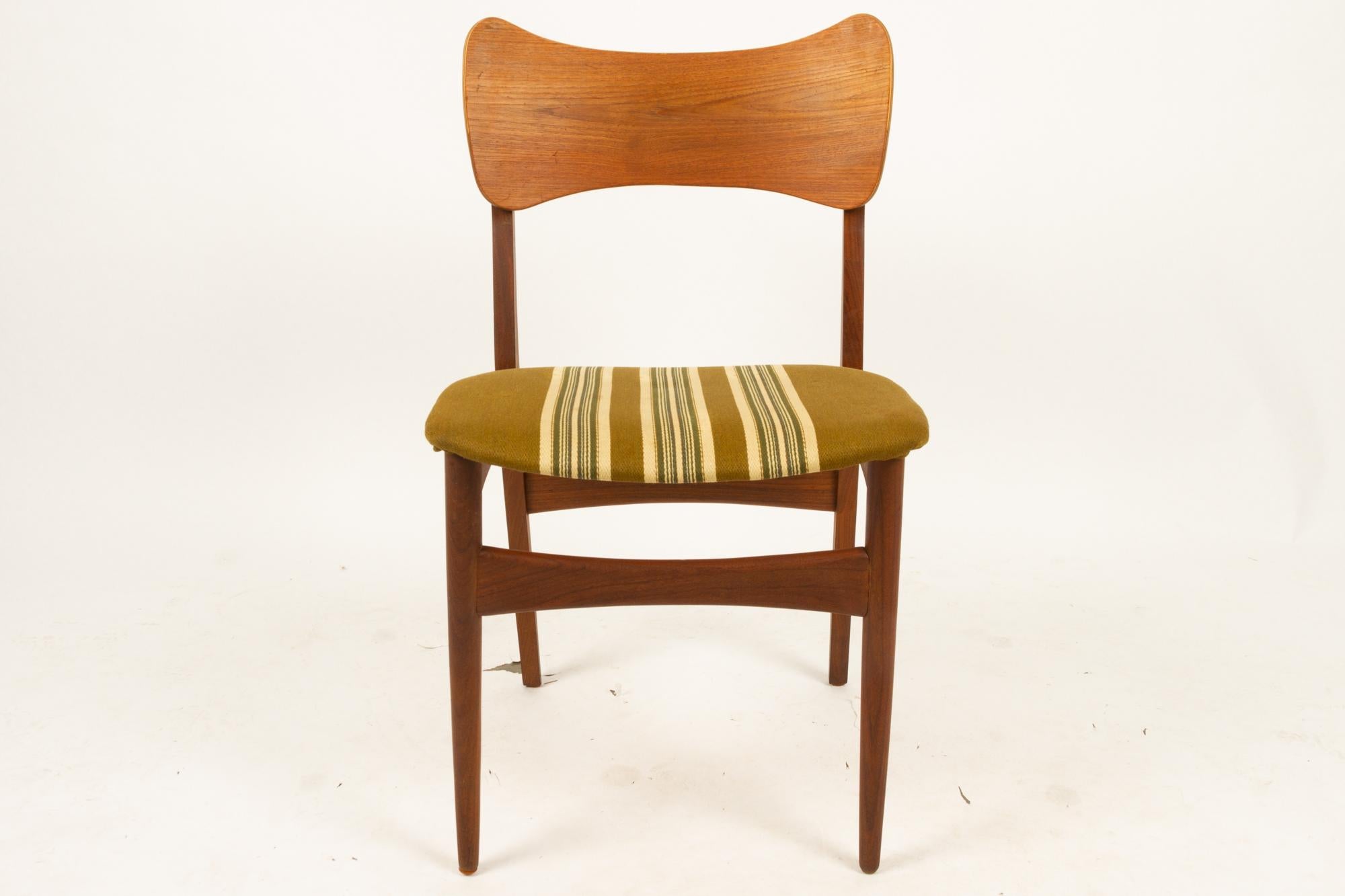 Vintage Danish Teak Dining Chairs 1960s Set of 4 5