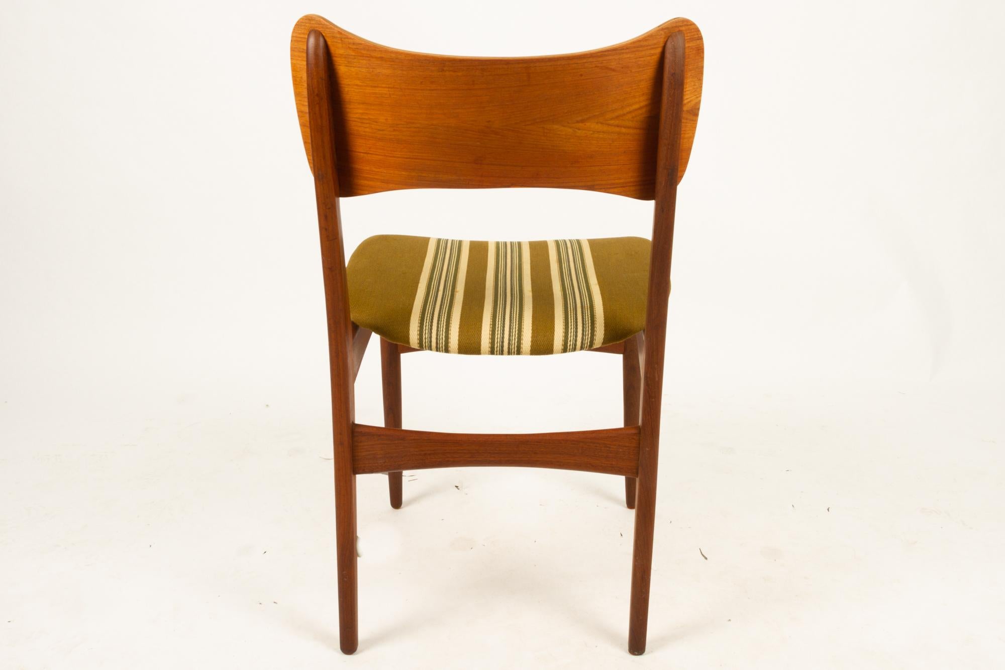 Vintage Danish Teak Dining Chairs 1960s Set of 4 7