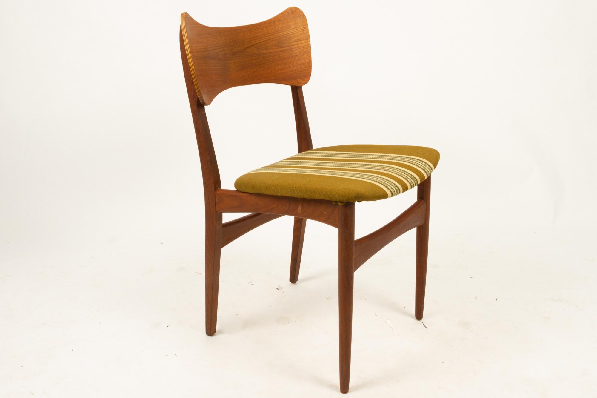 Vintage Danish Teak Dining Chairs 1960s Set of 4 8