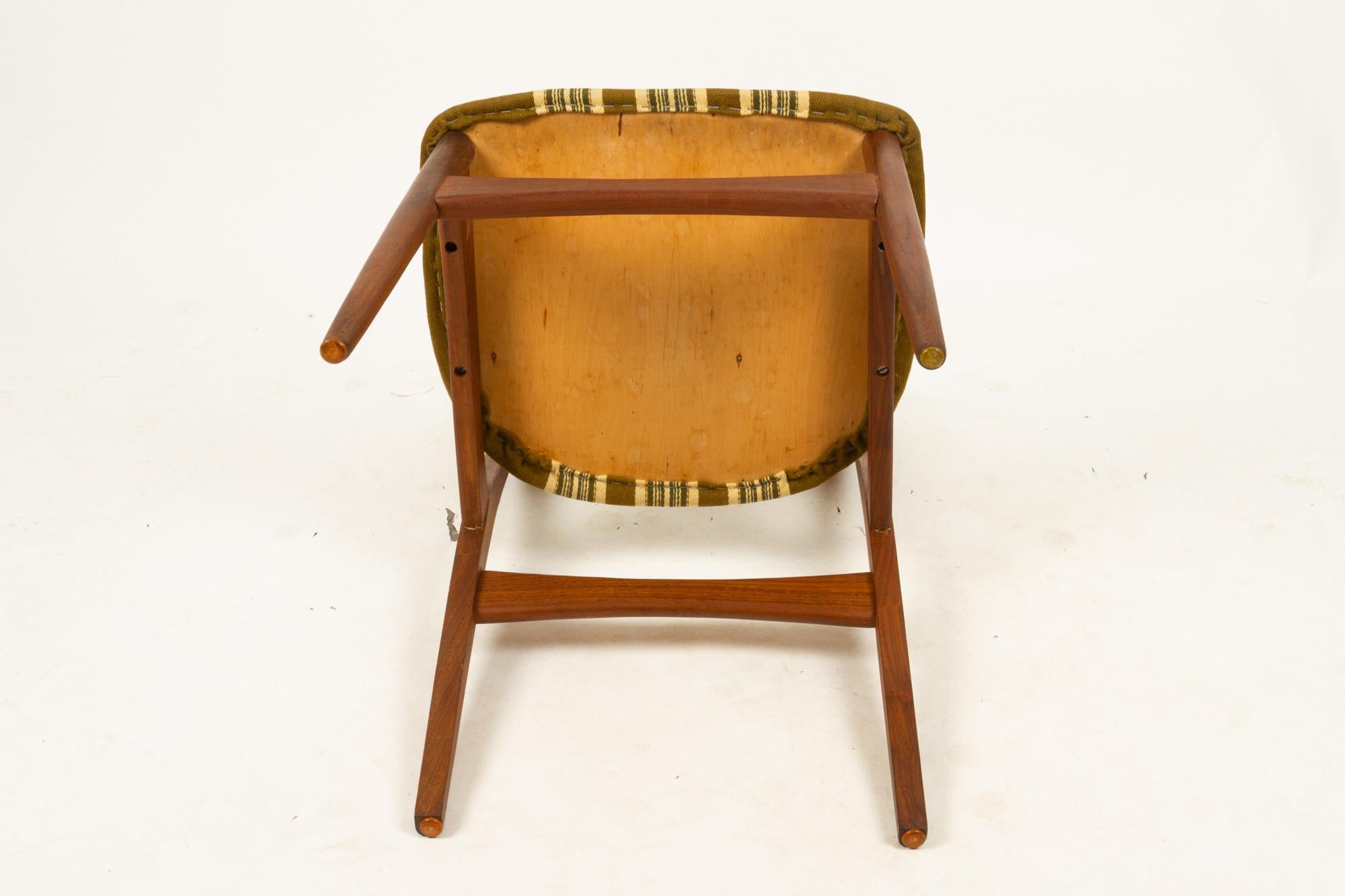 Vintage Danish Teak Dining Chairs 1960s Set of 4 10