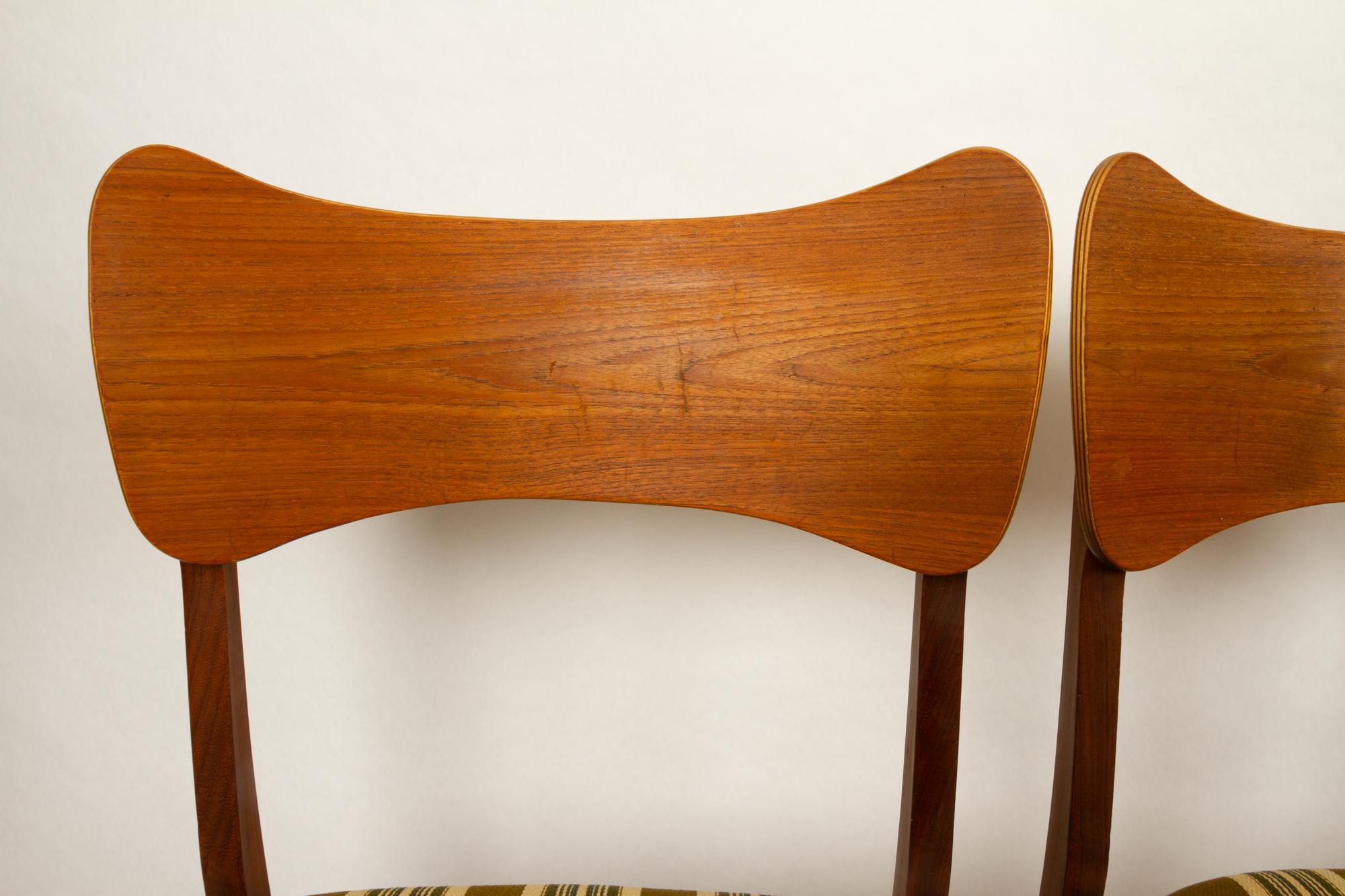 Mid-20th Century Vintage Danish Teak Dining Chairs 1960s Set of 4