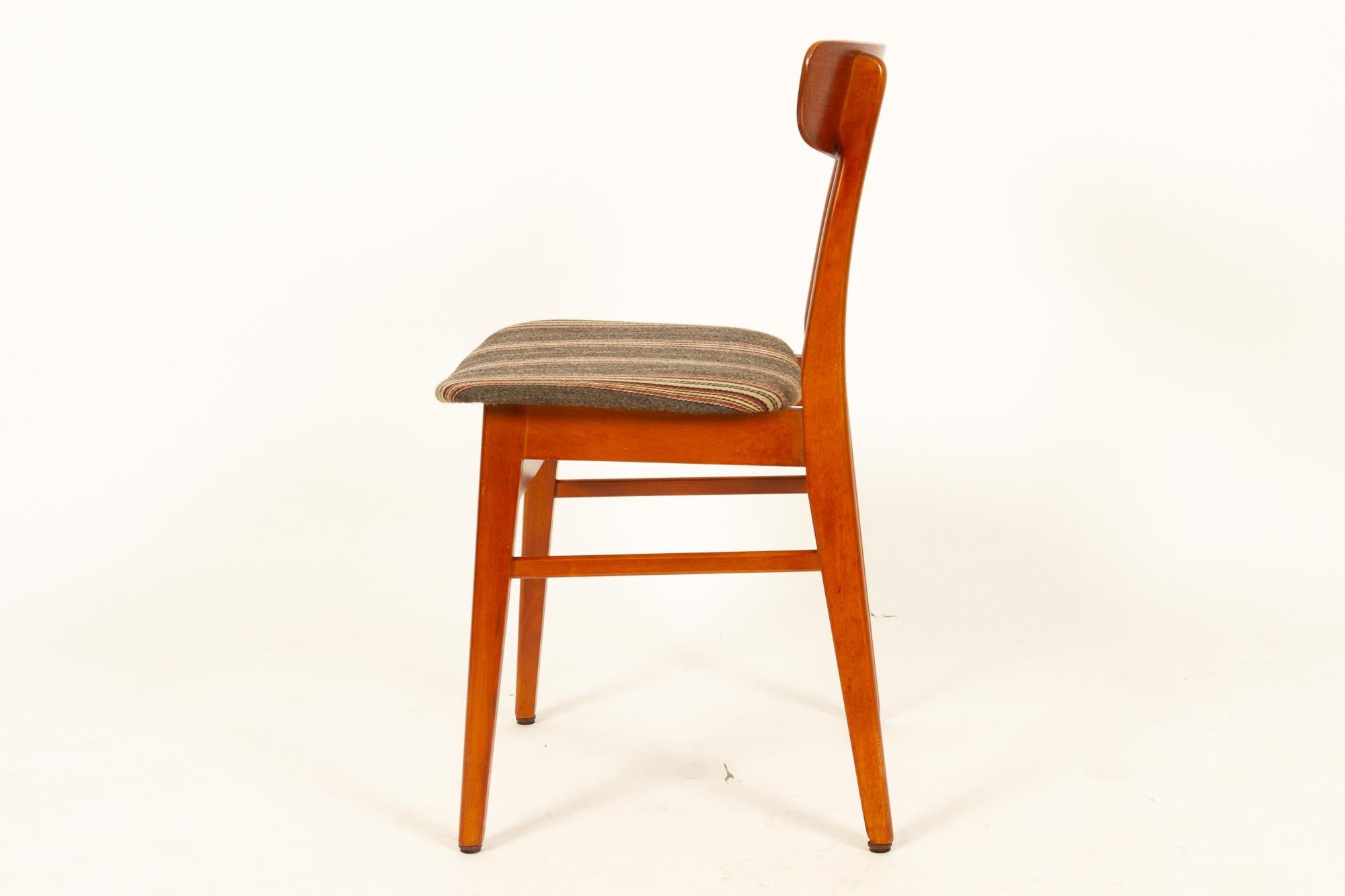 Vintage Danish Teak Dining Chairs 1960s Set of 6 1