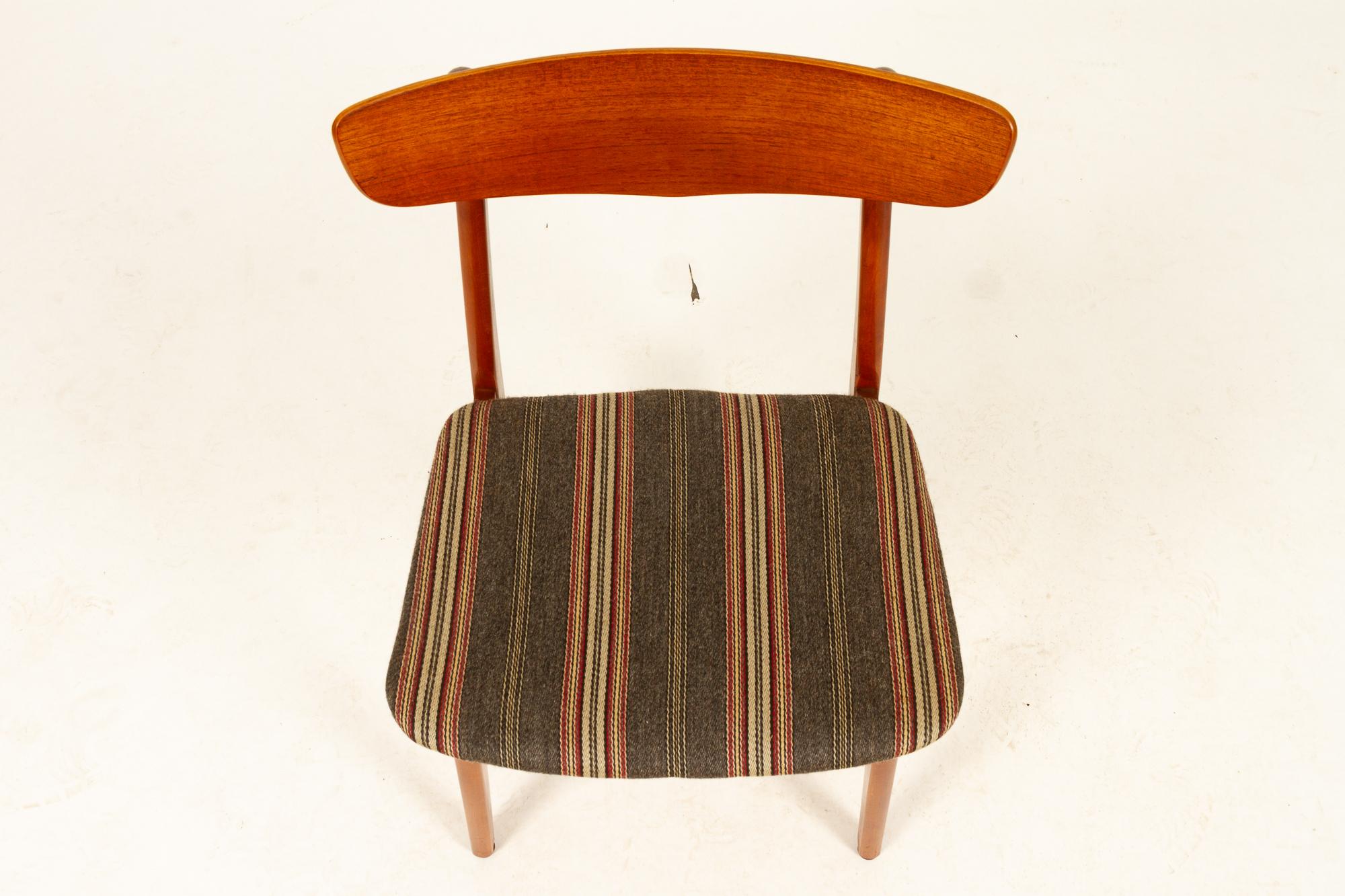 Vintage Danish Teak Dining Chairs 1960s Set of 6 7
