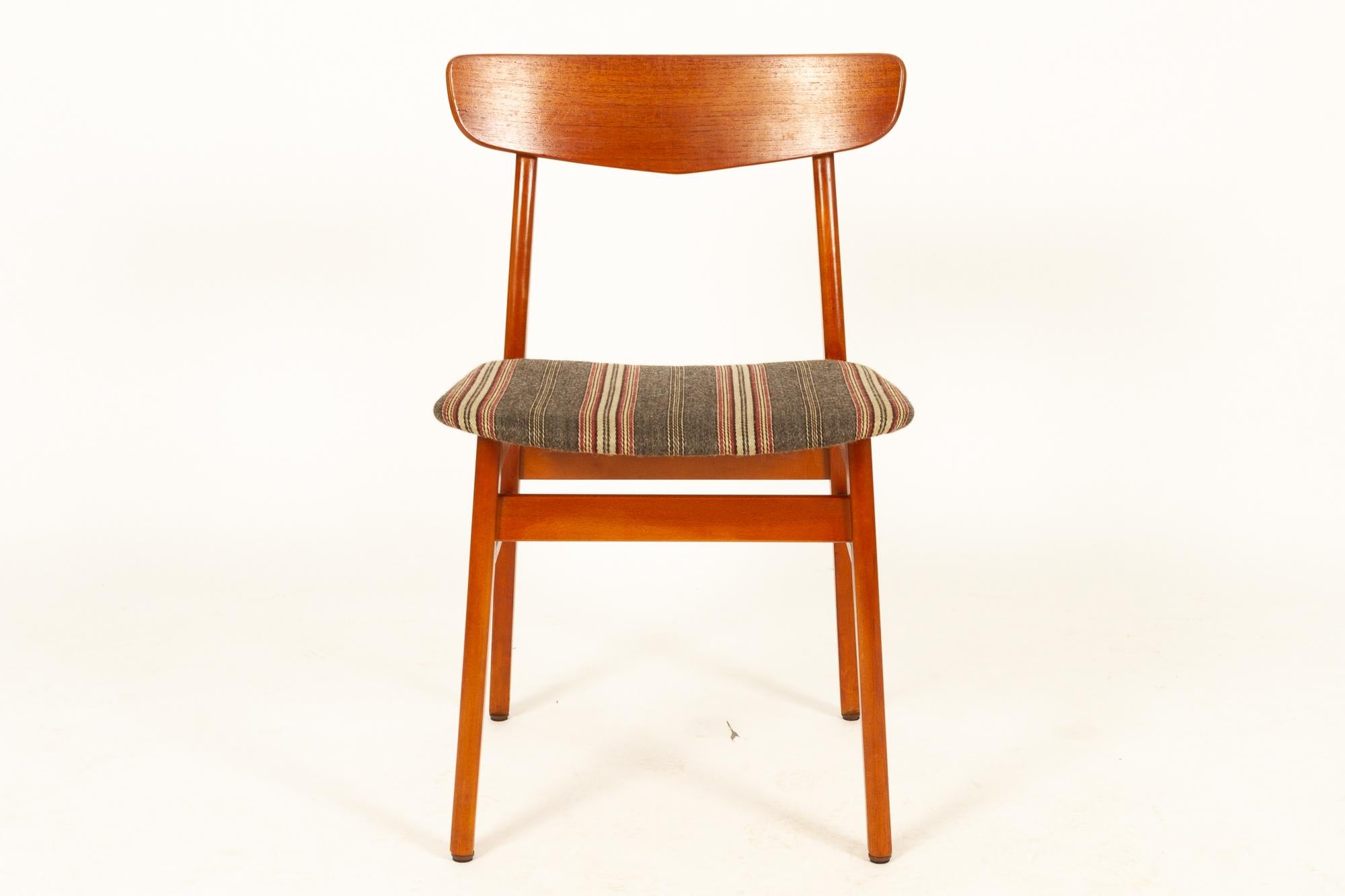 vintage teak dining table and chairs