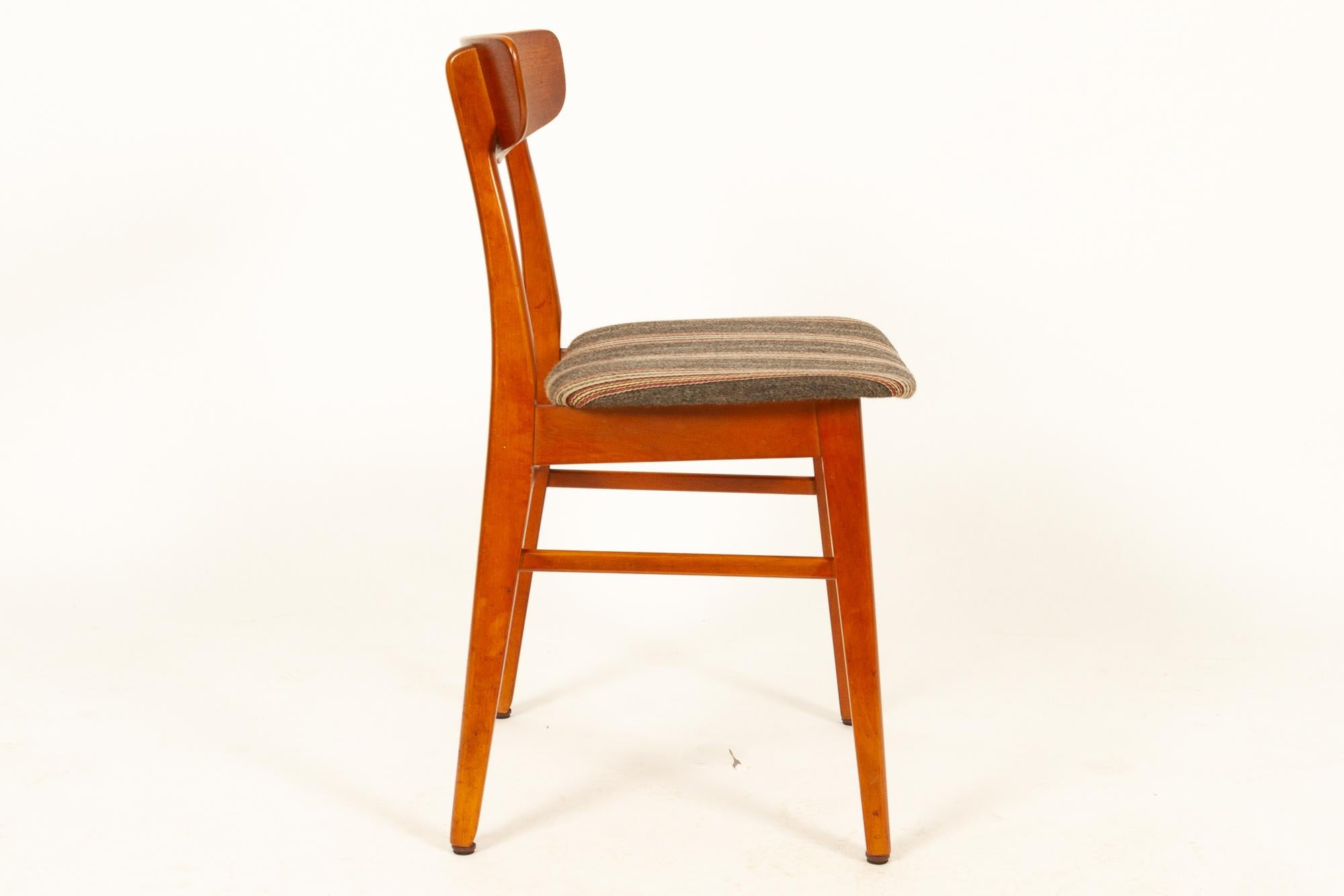 Mid-Century Modern Vintage Danish Teak Dining Chairs 1960s Set of 6