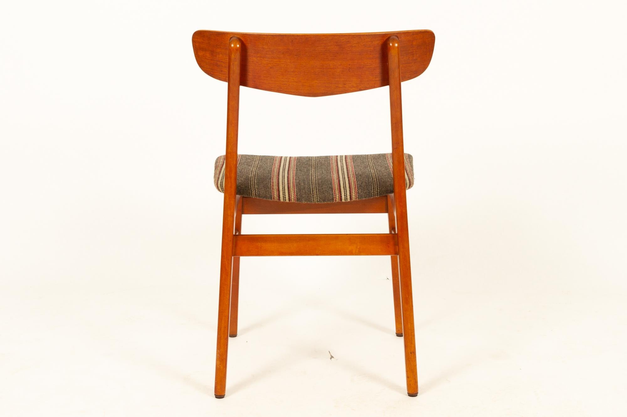 Mid-20th Century Vintage Danish Teak Dining Chairs 1960s Set of 6
