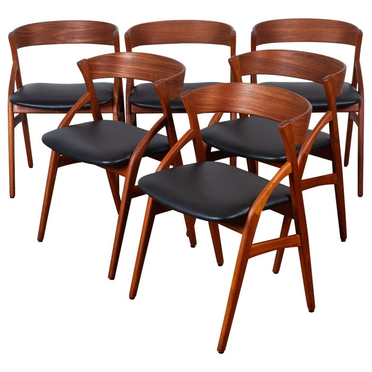 Vintage Danish Teak Dining Chairs 1960s Set of 6 at 1stDibs | vintage danish  dining chairs, vintage danish chair, danish dining chairs vintage