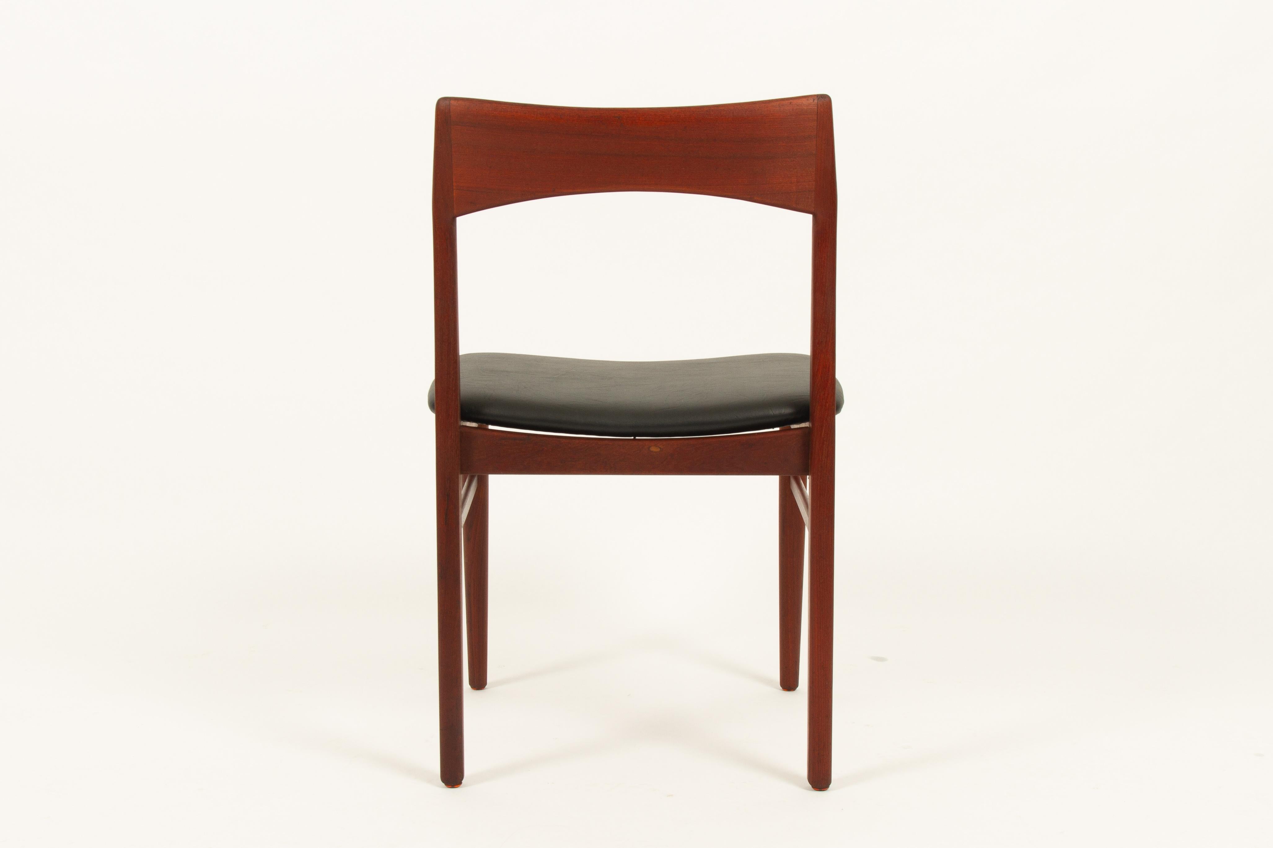 Vintage Danish Teak Dining Chairs by Henning Kjærnulf by Vejle Møbler, 1960s 4