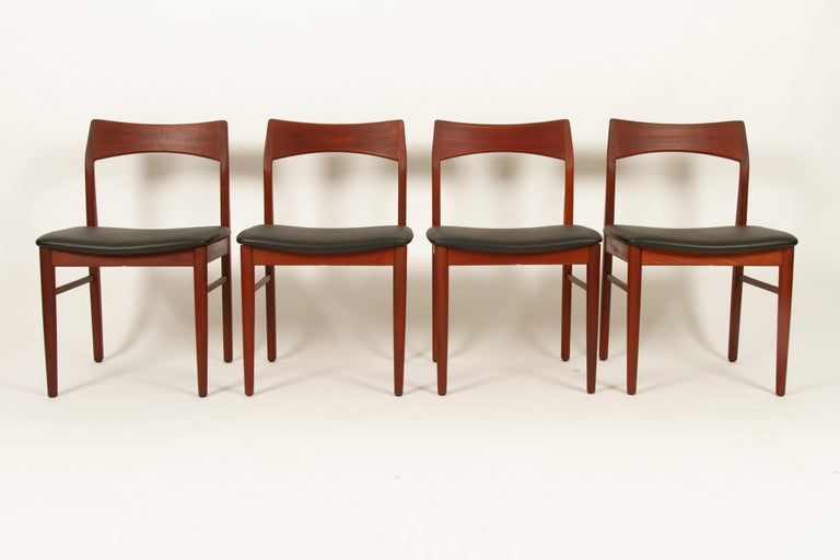 Vintage Danish Teak Dining Chairs by Henning Kjærnulf by Vejle Møbler ...