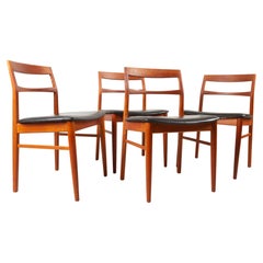 Retro Danish Teak Dining Chairs by Kjærnulf for Vejle Møbelfabrik, 1960s