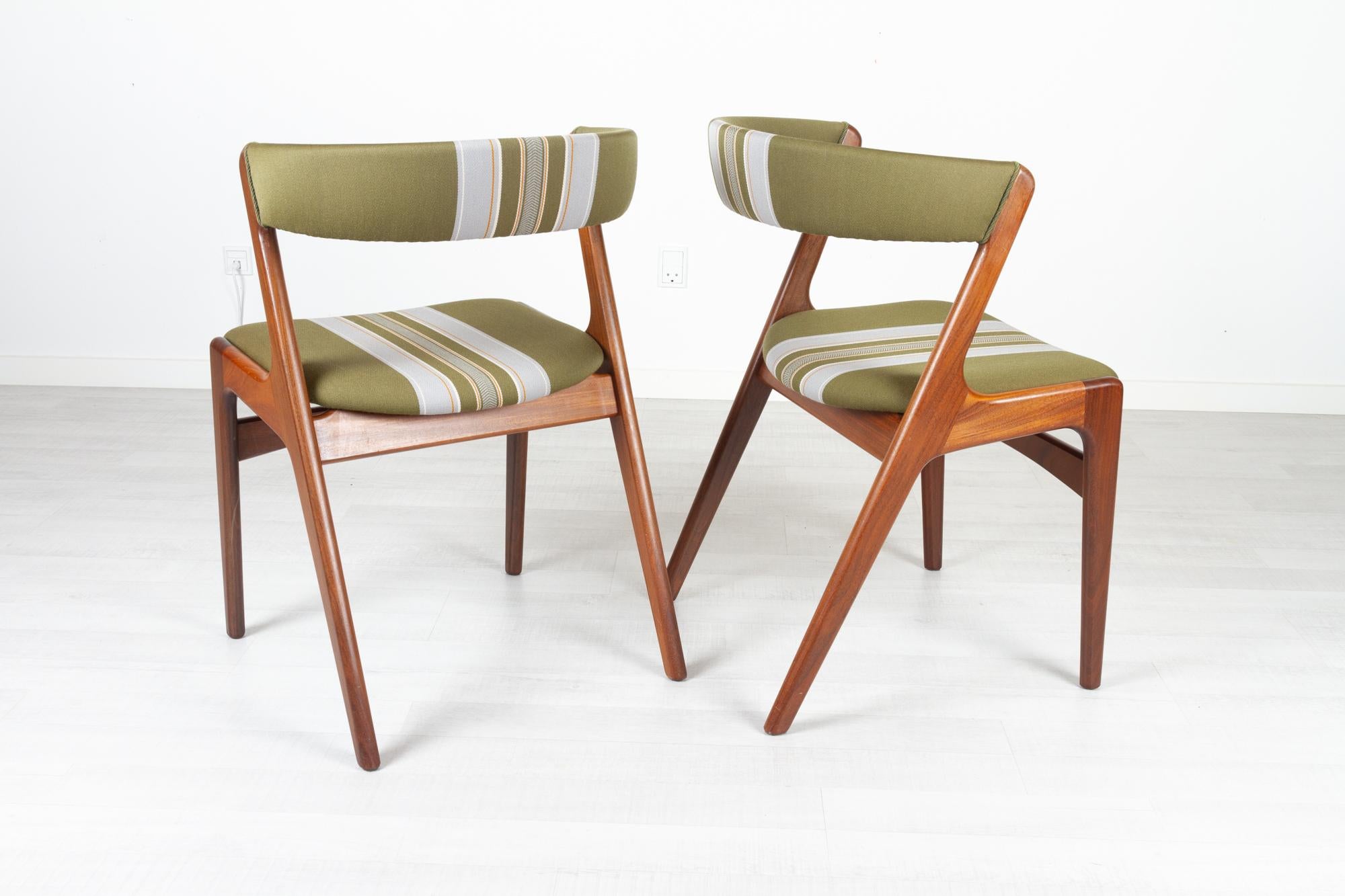Vintage Danish Teak Dining Chairs by Korup 1960s, Set of 6 8