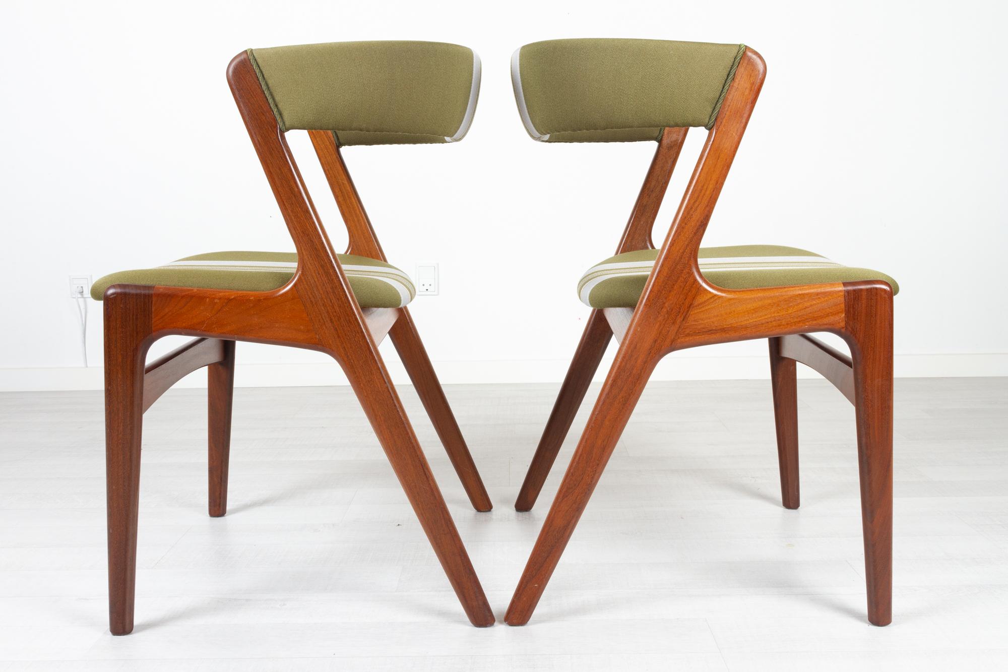 Vintage Danish Teak Dining Chairs by Korup 1960s, Set of 6 9