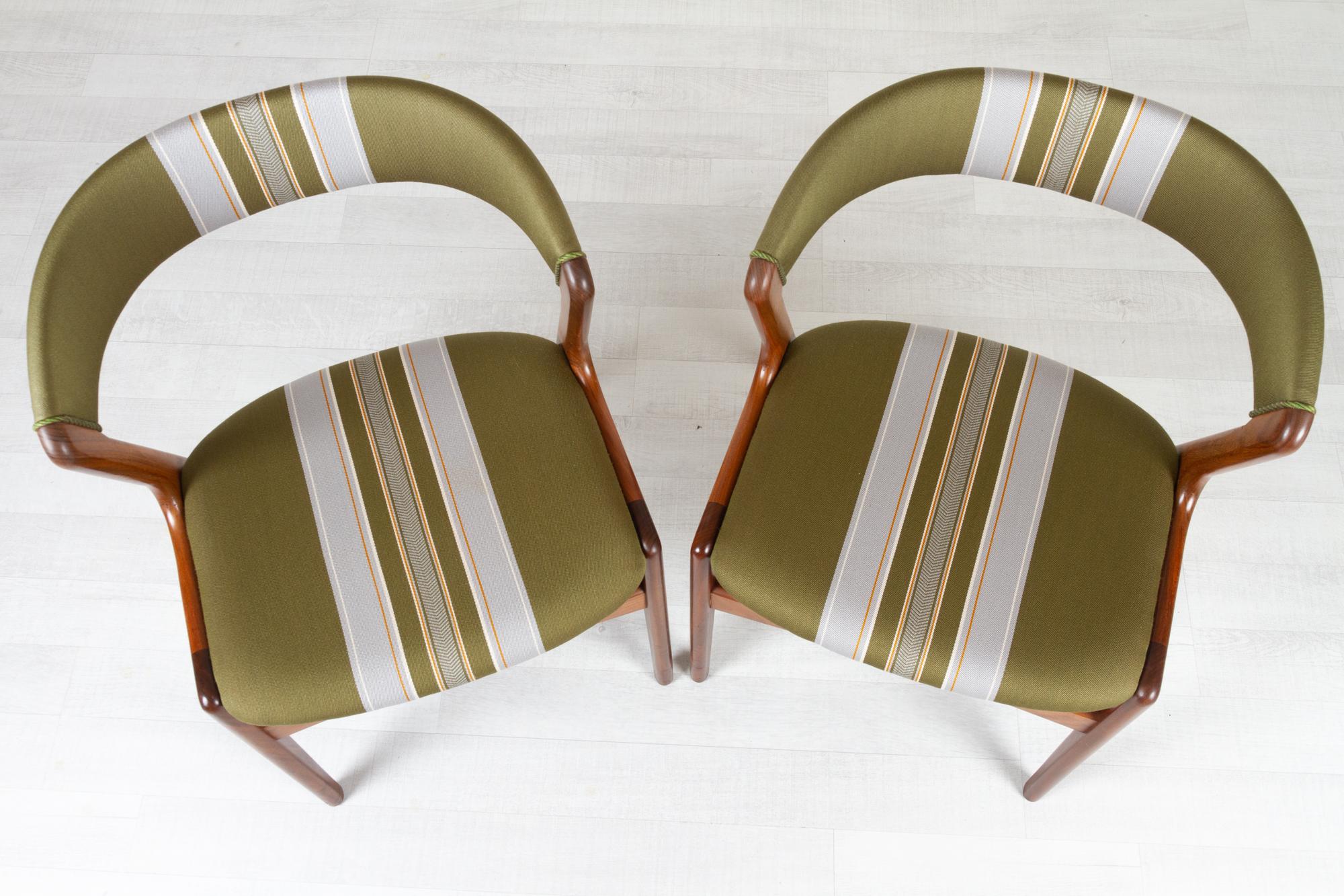 Vintage Danish Teak Dining Chairs by Korup 1960s, Set of 6 10