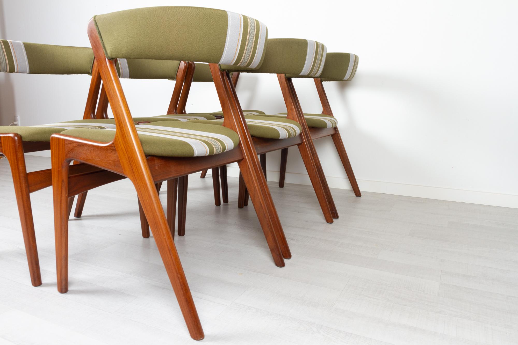 Vintage Danish Teak Dining Chairs by Korup 1960s, Set of 6 4