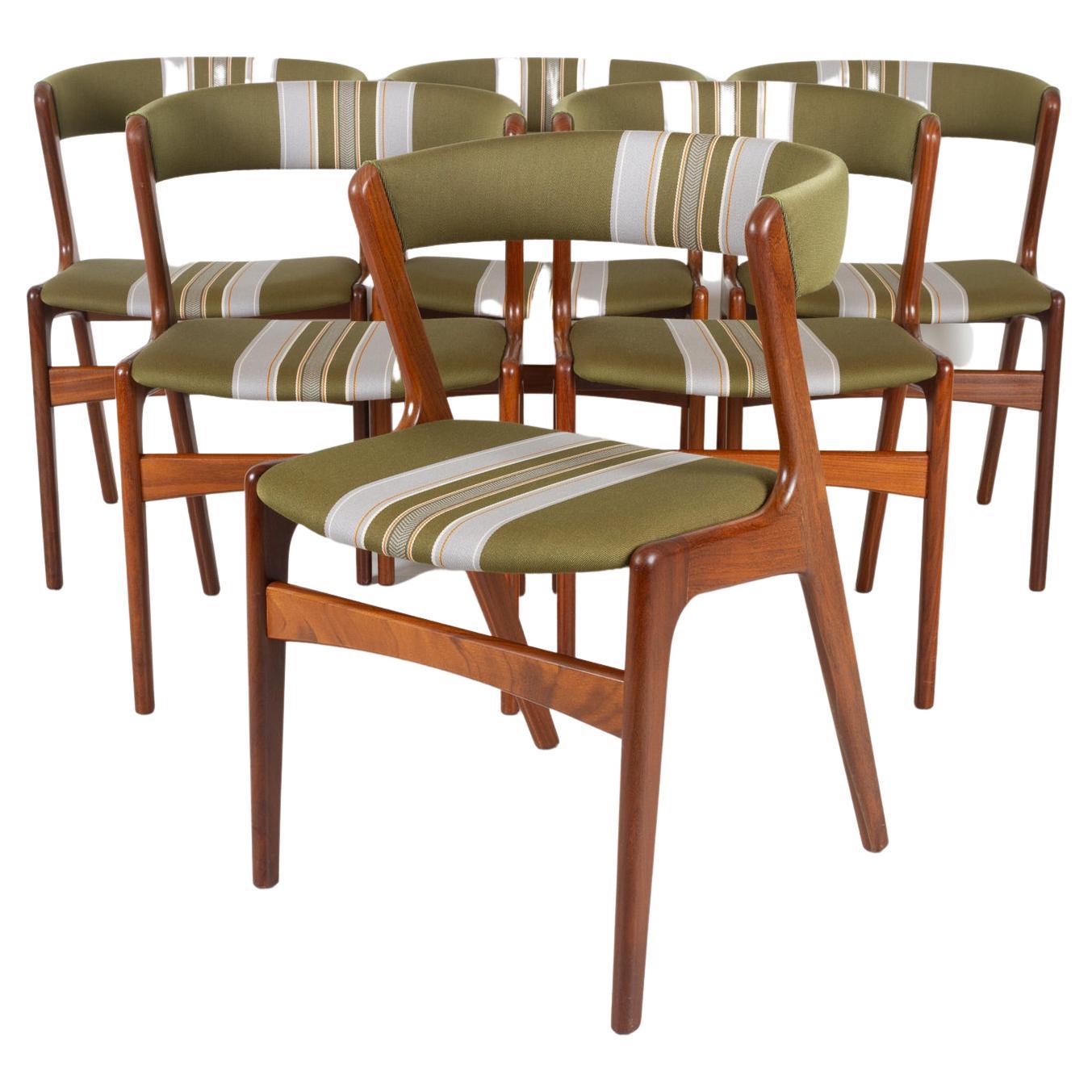 Vintage Danish Teak Dining Chairs by Korup 1960s, Set of 6
