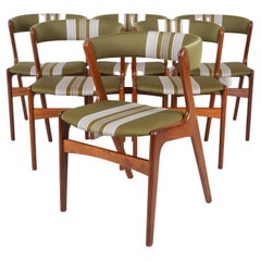 Set di 6 sedie da pranzo vintage in teak danese di Korup 1960