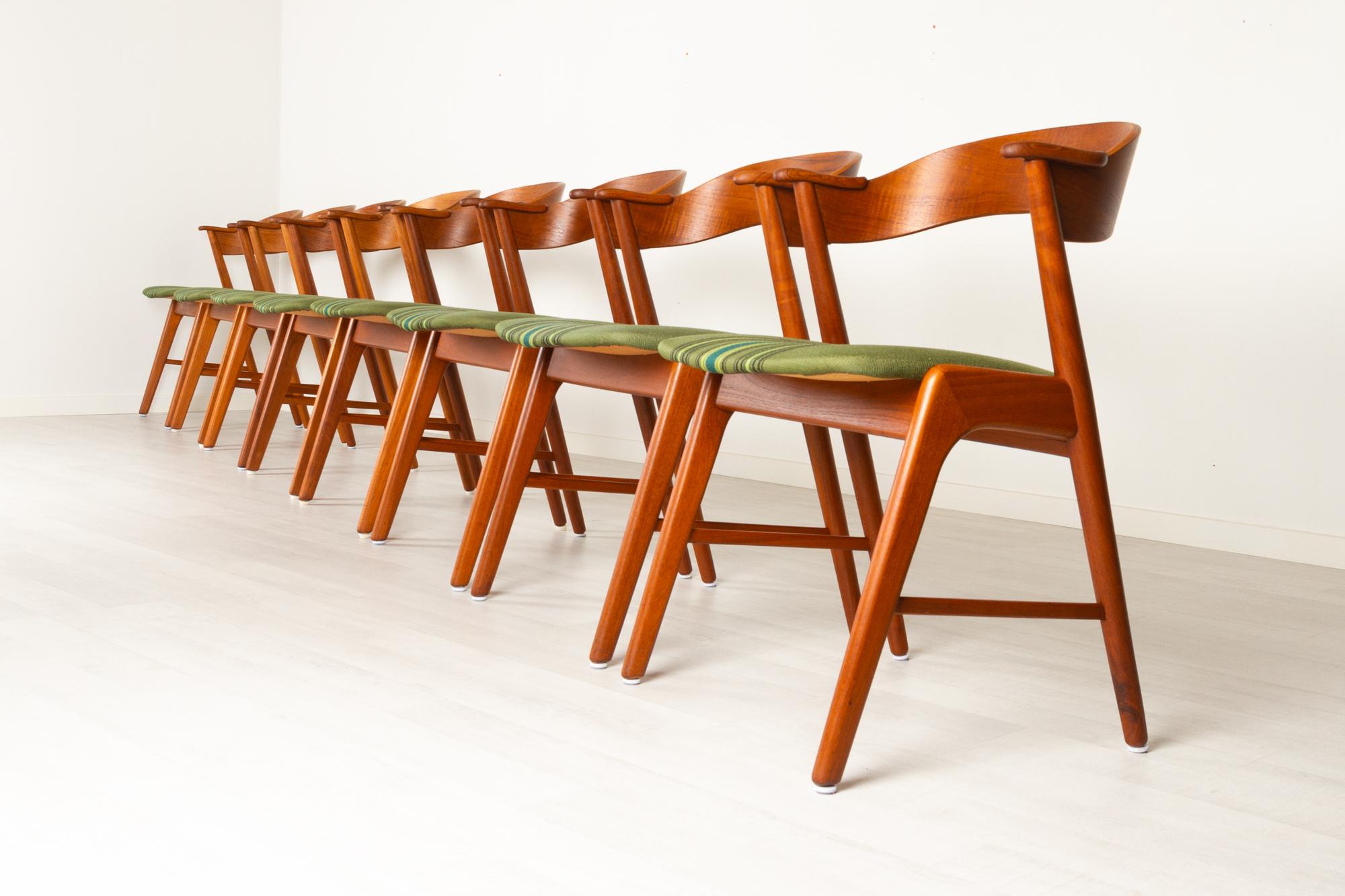 Vintage Danish Teak Dining Chairs by Korup Stolefabrik 1960s Set of 8 2