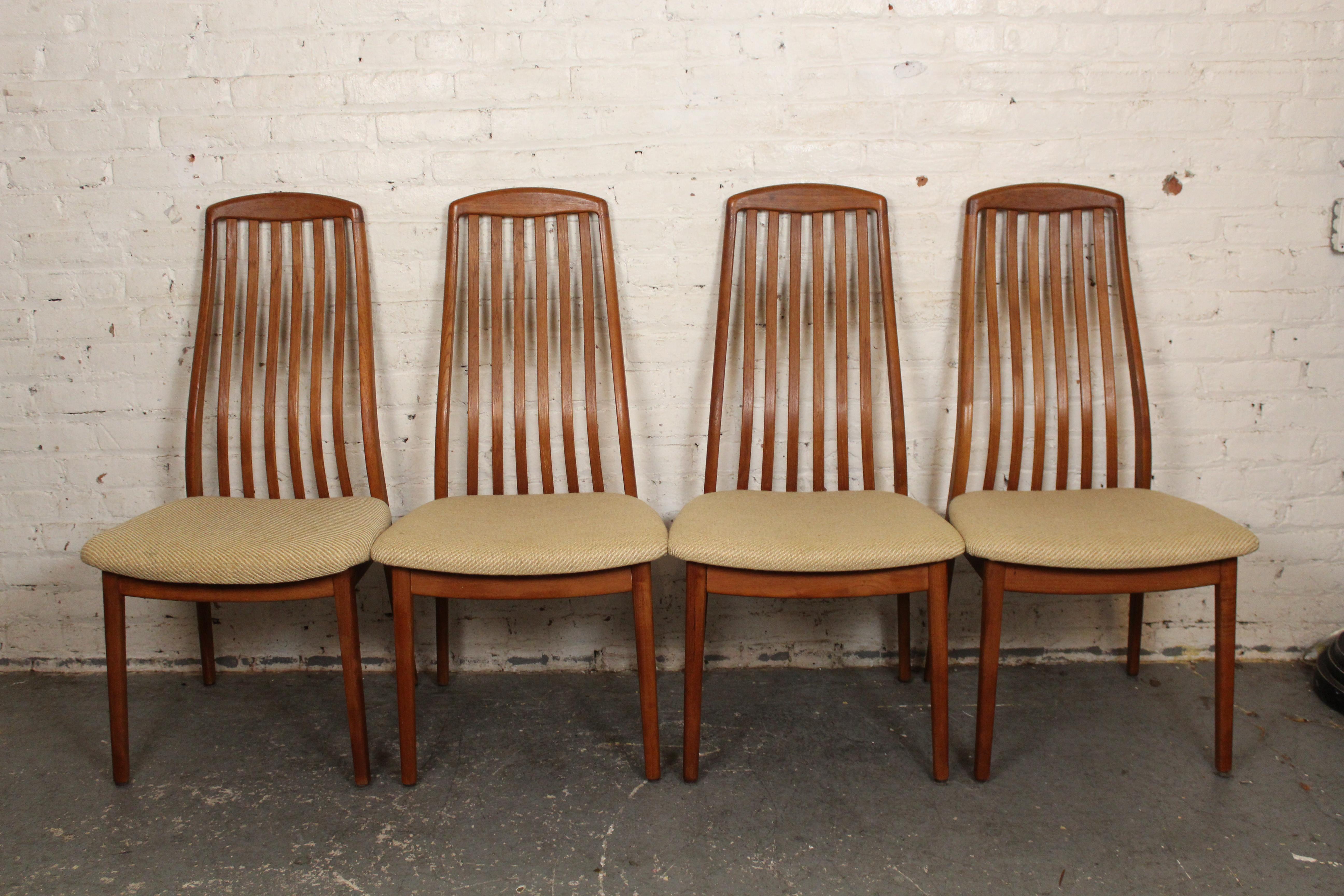 Dänische Vintage-Esszimmerstühle aus Teakholz von Preben Schou Andersen (Moderne der Mitte des Jahrhunderts) im Angebot
