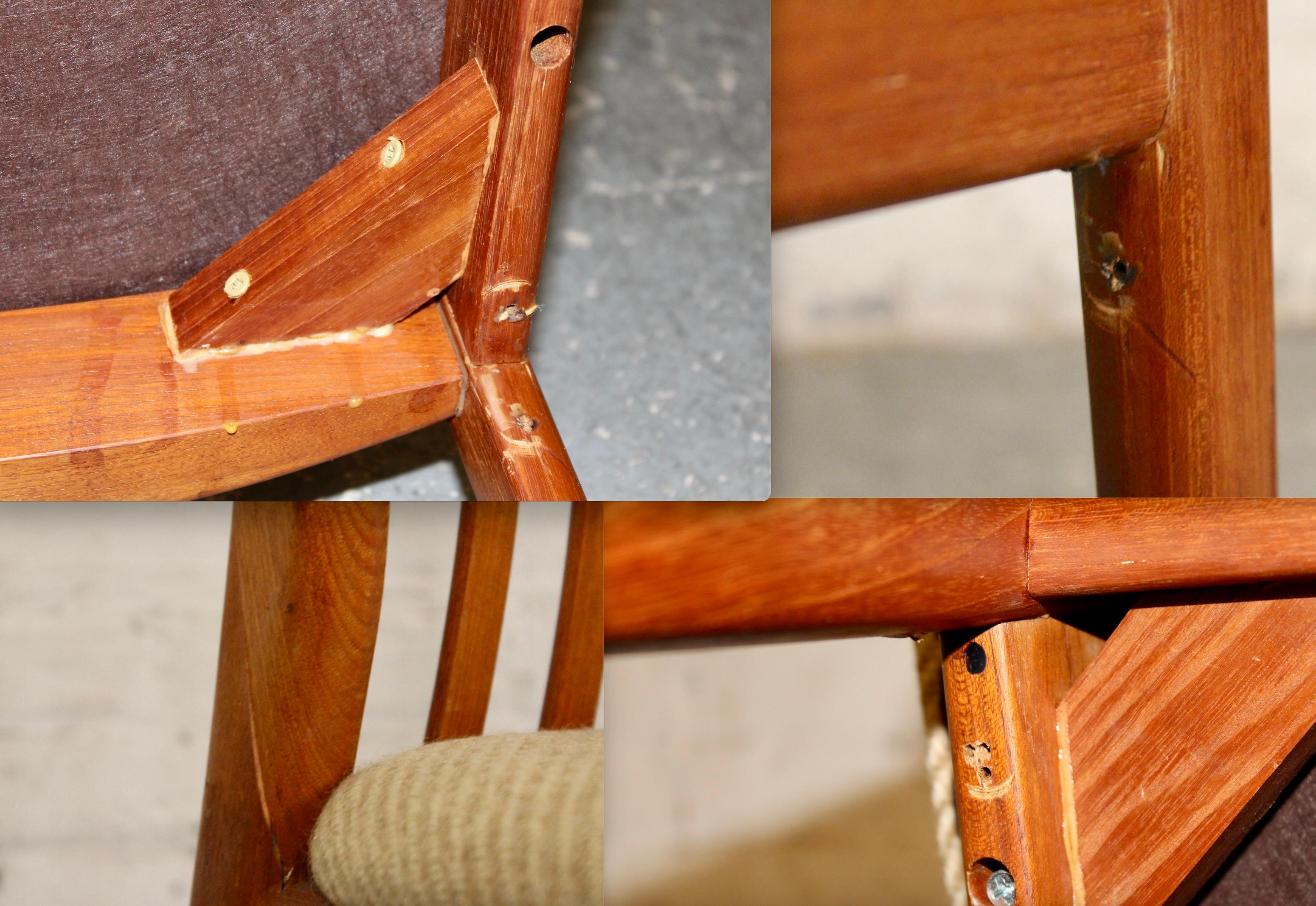 Dänische Vintage-Esszimmerstühle aus Teakholz von Preben Schou Andersen im Angebot 2