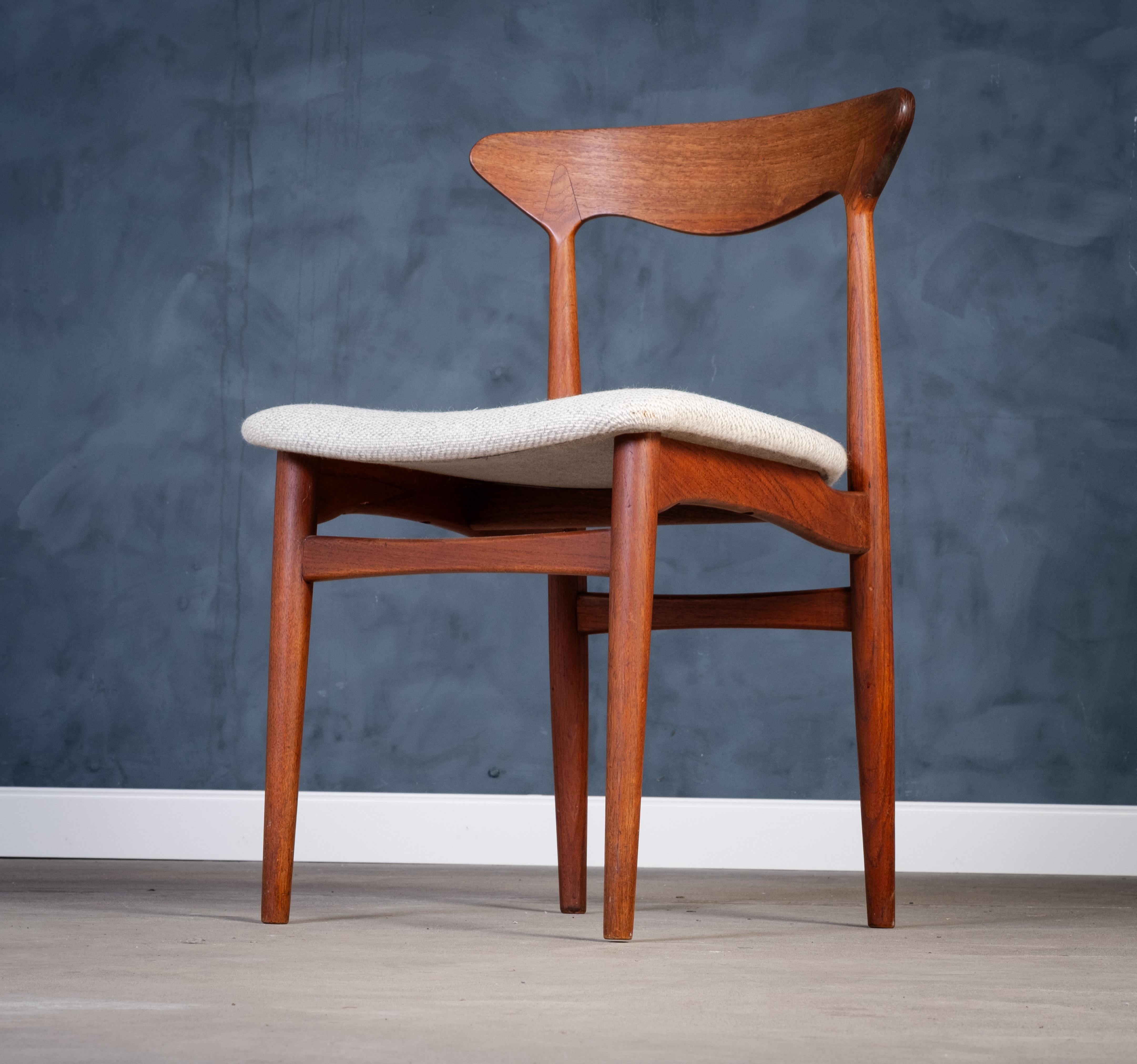Vintage Danish Teak Dining Chairs from Slagelse Møbelfabrik, 1960s For Sale 5