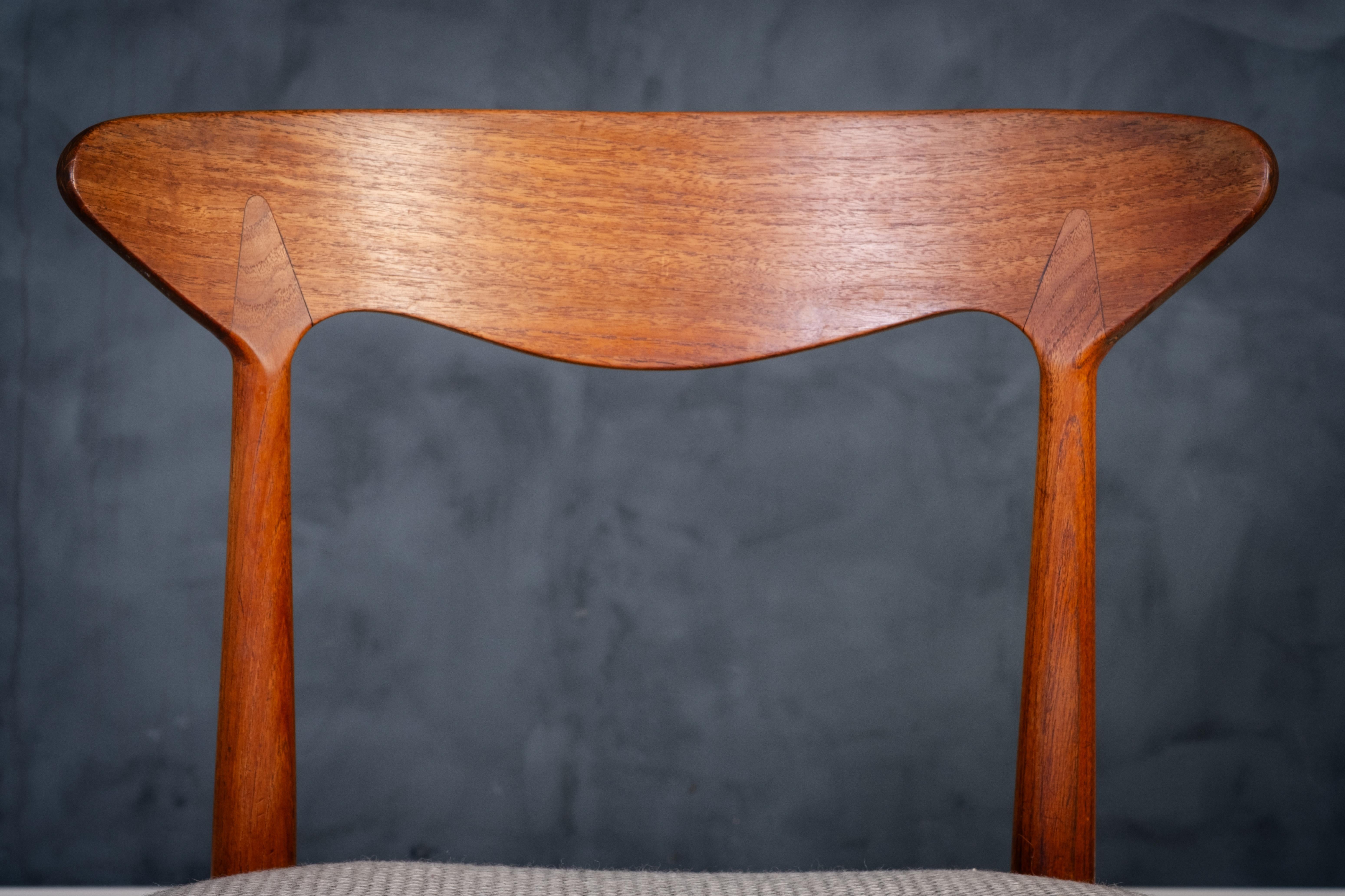 Vintage Danish Teak Dining Chairs from Slagelse Møbelfabrik, 1960s For Sale 6