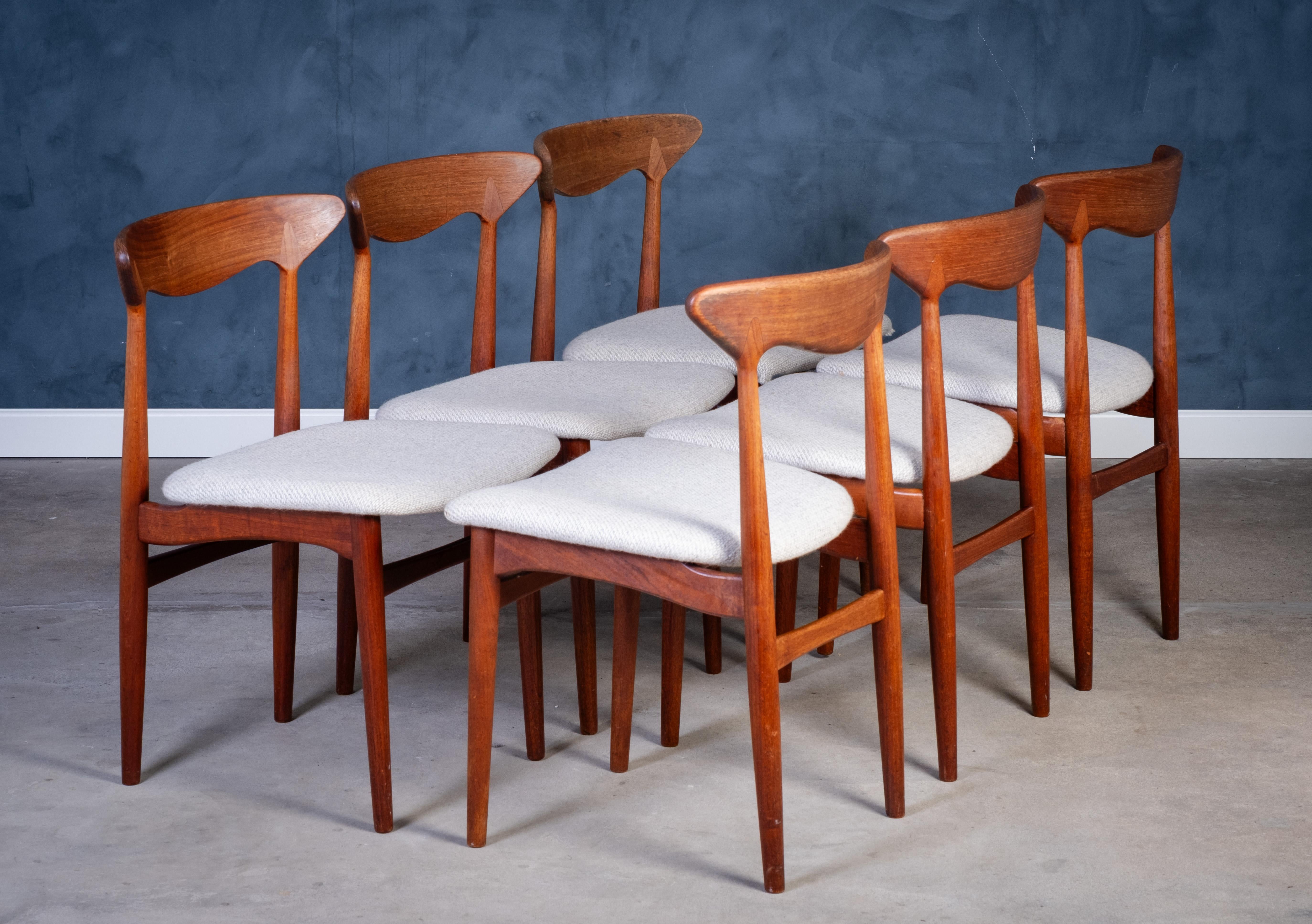 Mid-20th Century Vintage Danish Teak Dining Chairs from Slagelse Møbelfabrik, 1960s For Sale