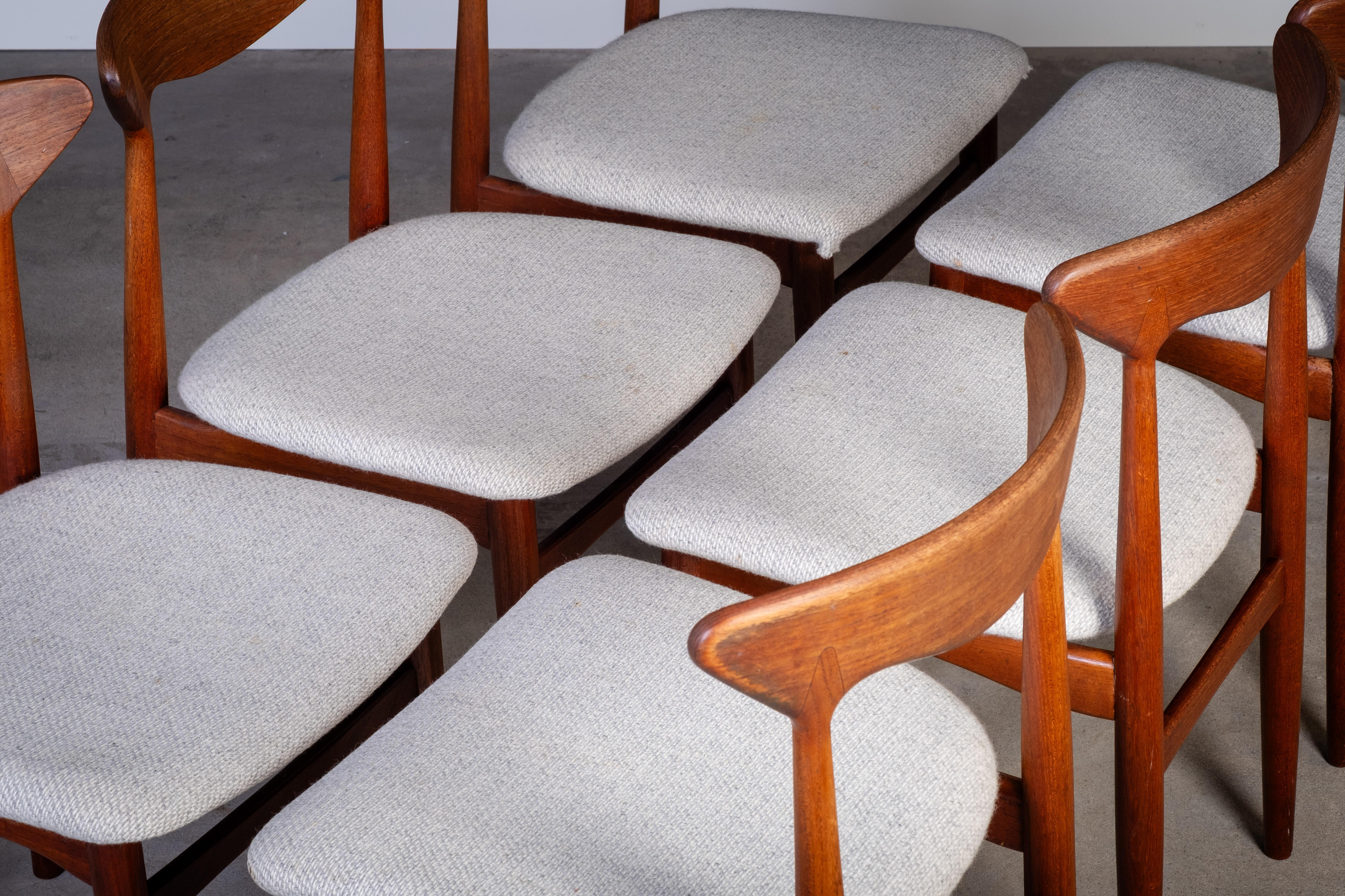 Vintage Danish Teak Dining Chairs from Slagelse Møbelfabrik, 1960s For Sale 1
