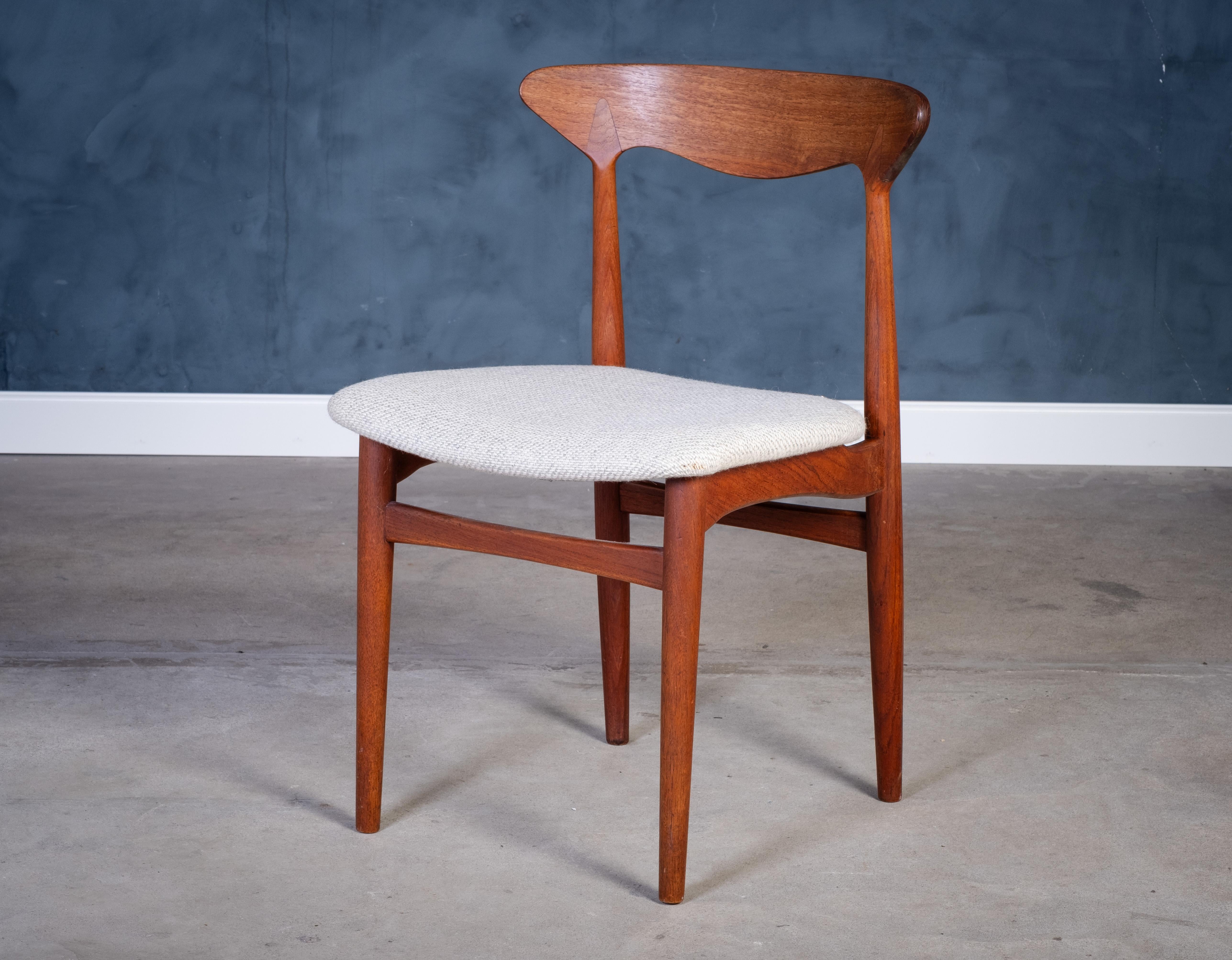 Vintage Danish Teak Dining Chairs from Slagelse Møbelfabrik, 1960s For Sale 4