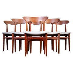 Vintage Danish Teak Dining Chairs from Slagelse Møbelfabrik, 1960s