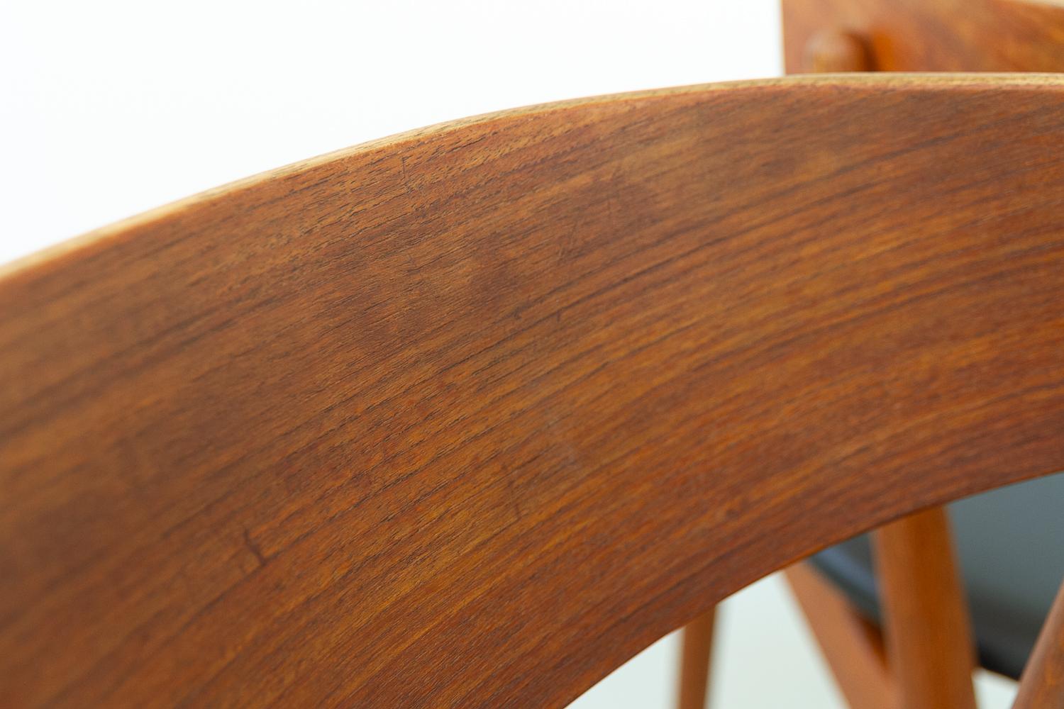 Chaises de salle à manger danoises n° 7 par Helge Sibast, années 1960, lot de 4 en vente 7