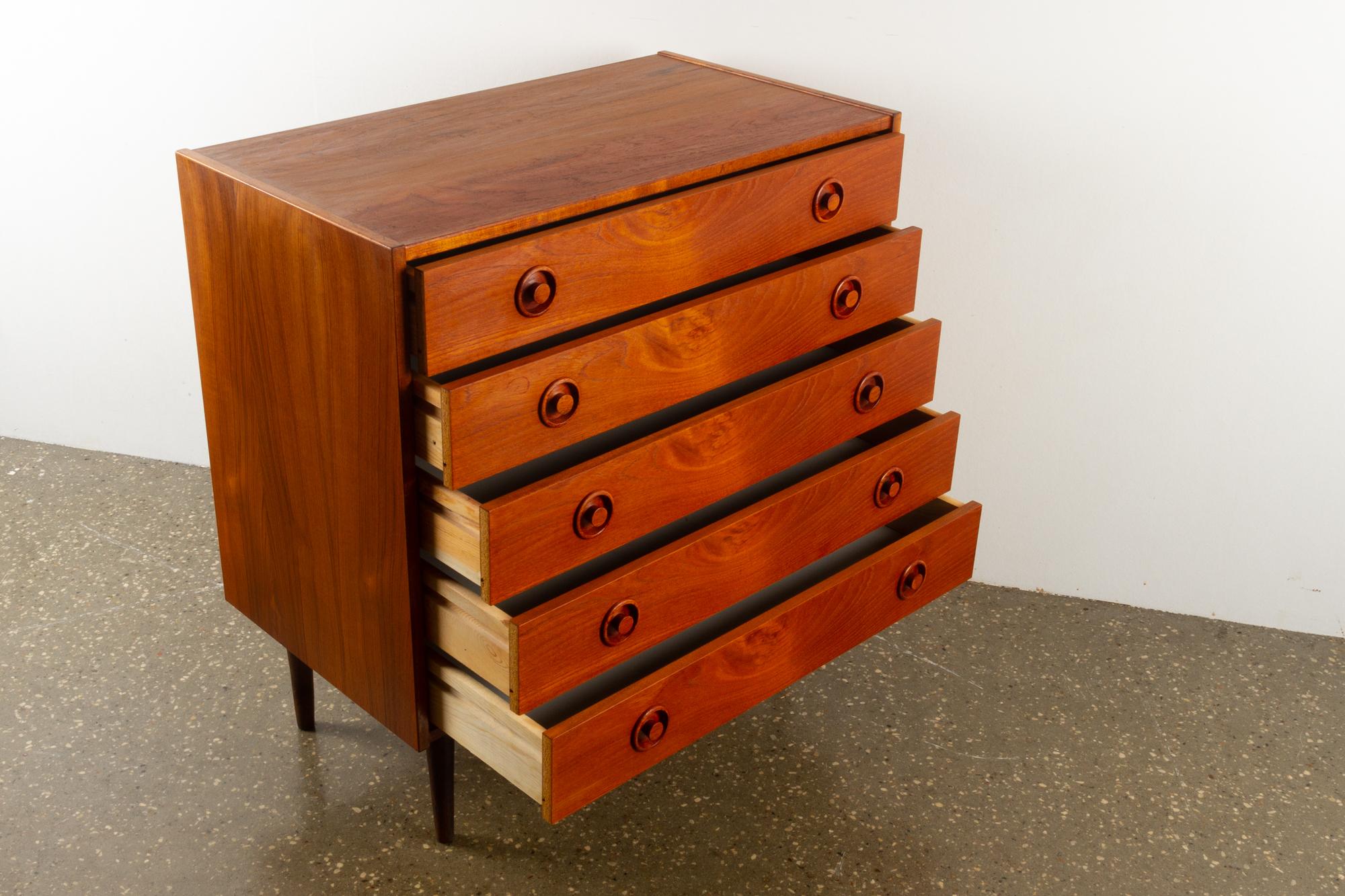 Vintage Danish Teak Dresser, 1960s 2