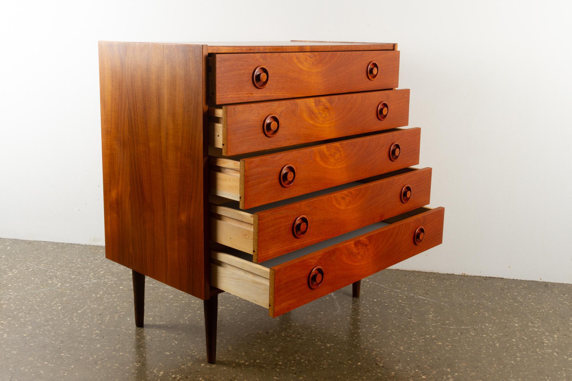 Vintage Danish Teak Dresser, 1960s 3