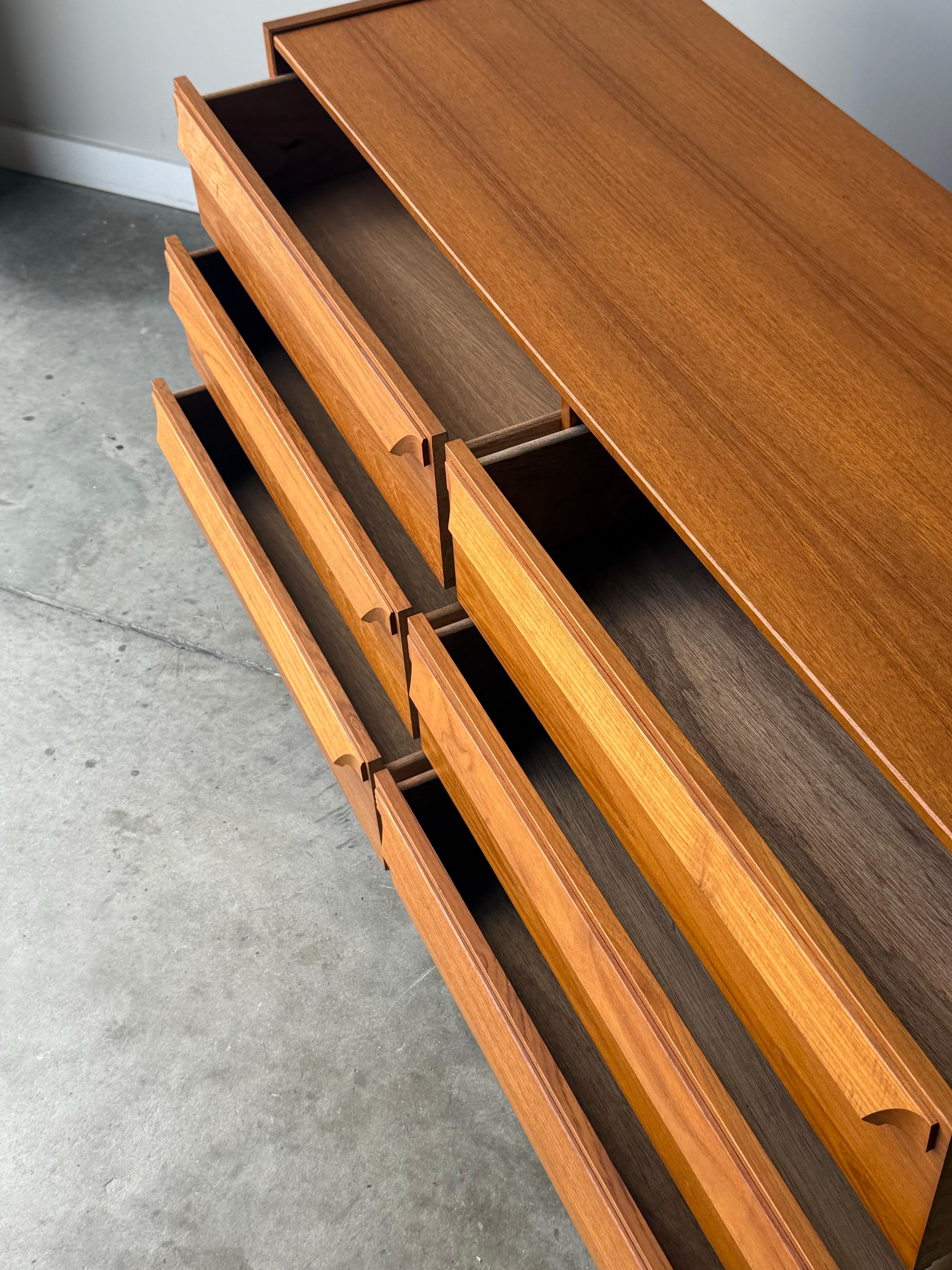 Wood Vintage Danish Teak Dresser by Skovby