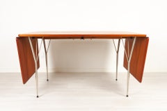 Vintage Danish Teak Drop Leaf Dining Table, 1950s