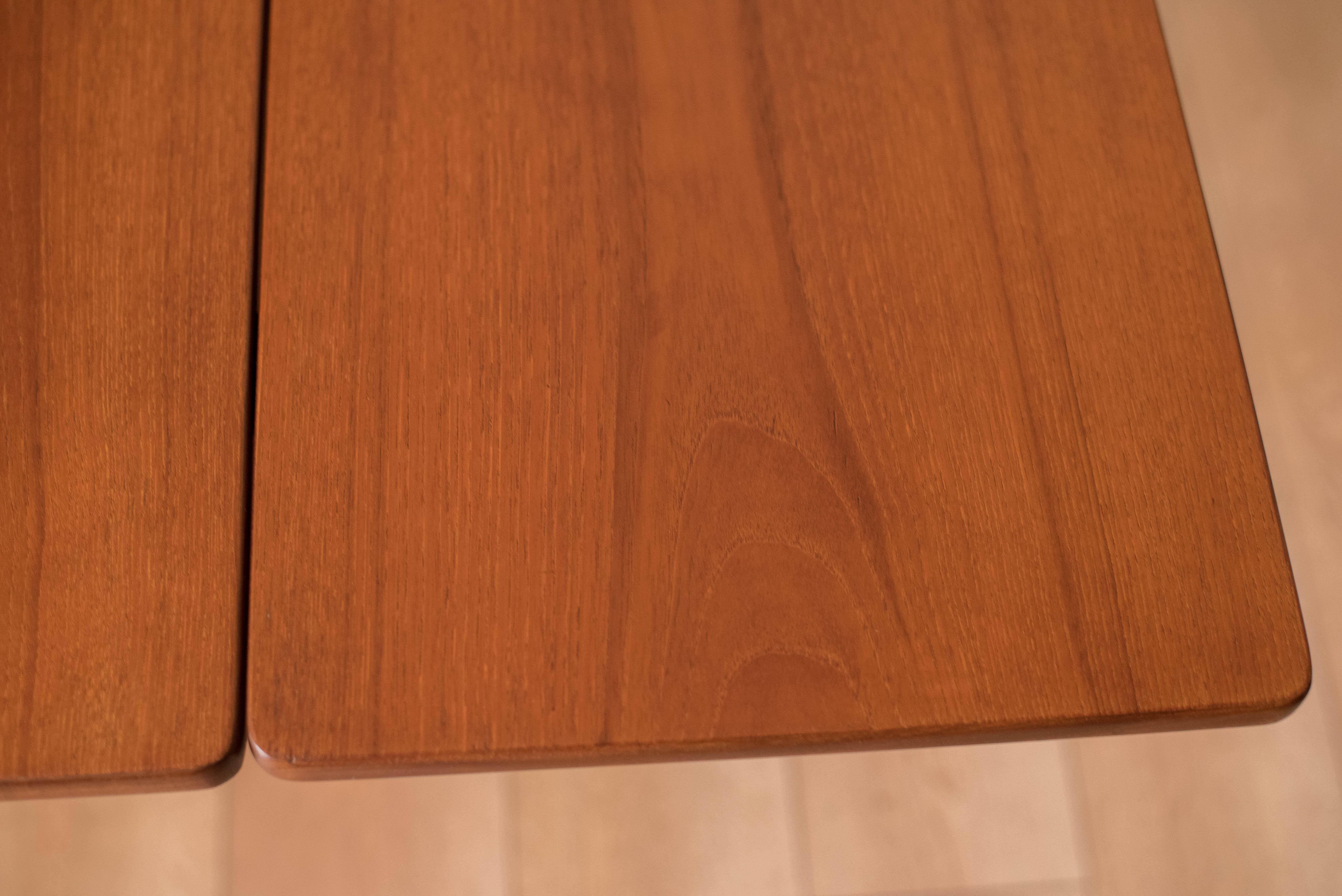 Vintage Danish Teak Drop Leaf Extension Dining Table by Borge Mogensen 9