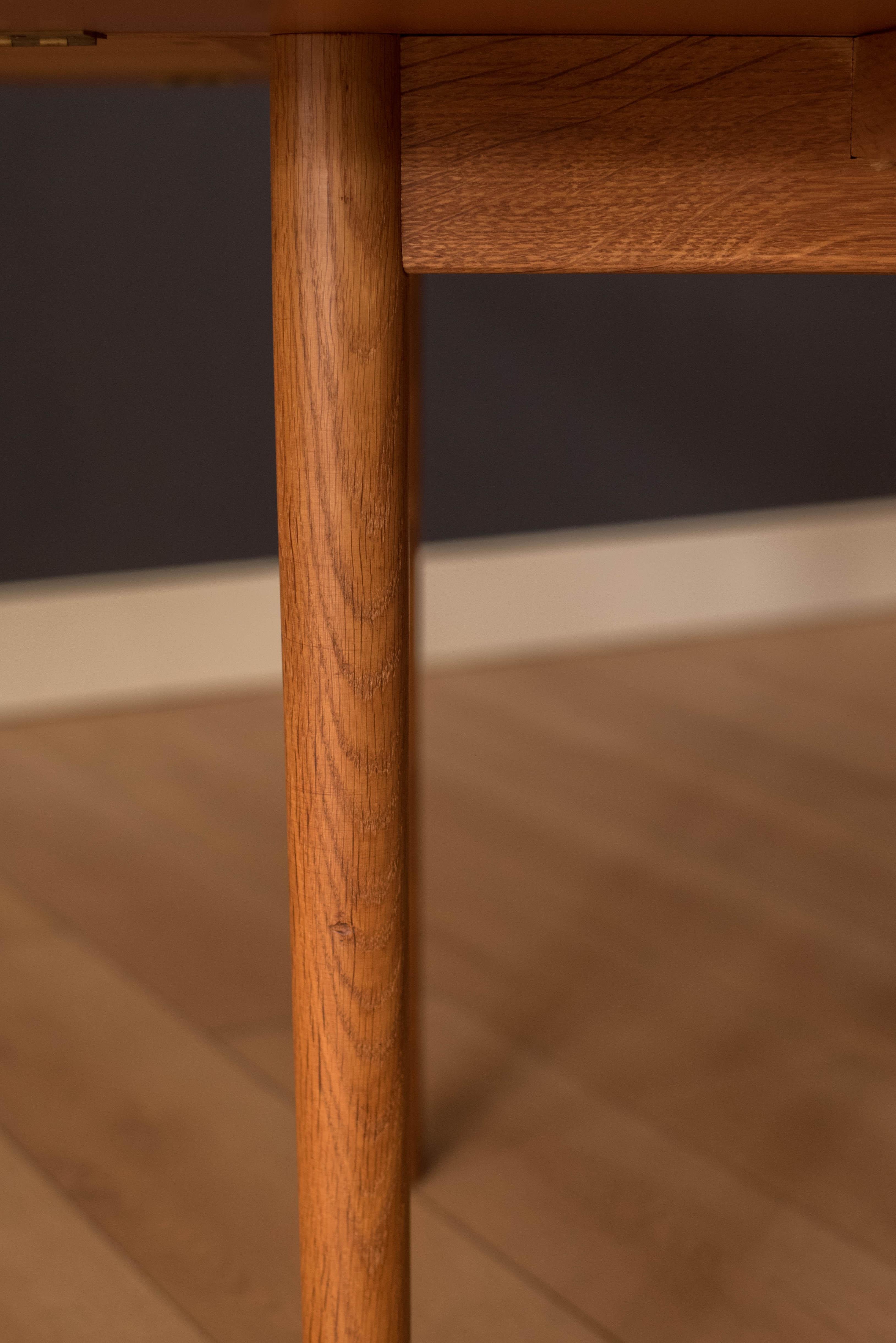 Vintage Danish Teak Drop Leaf Extension Dining Table by Borge Mogensen 11