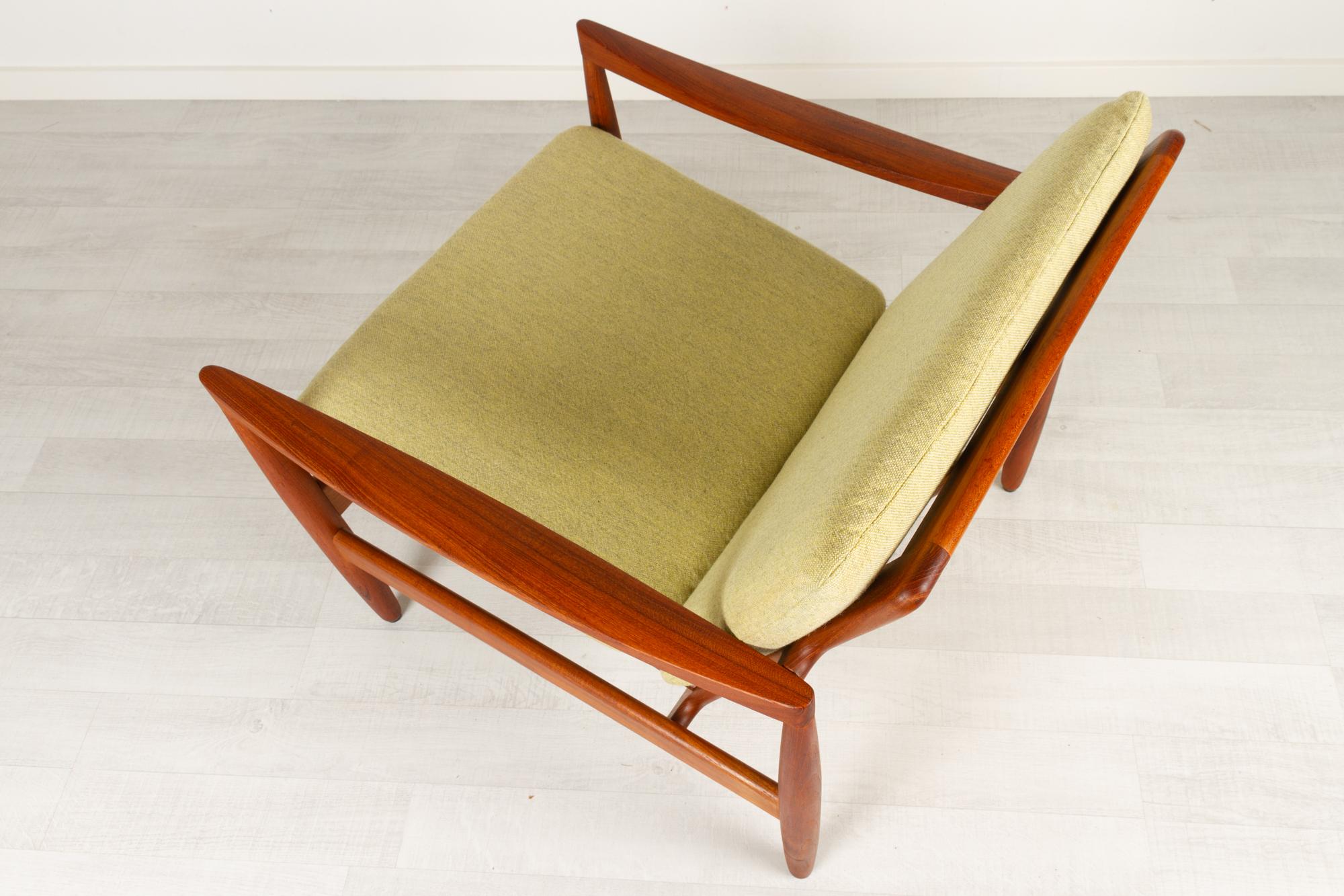Mid-Century Modern Vintage Danish Teak Easy Chair by Skive Møbelfabrik, 1960s