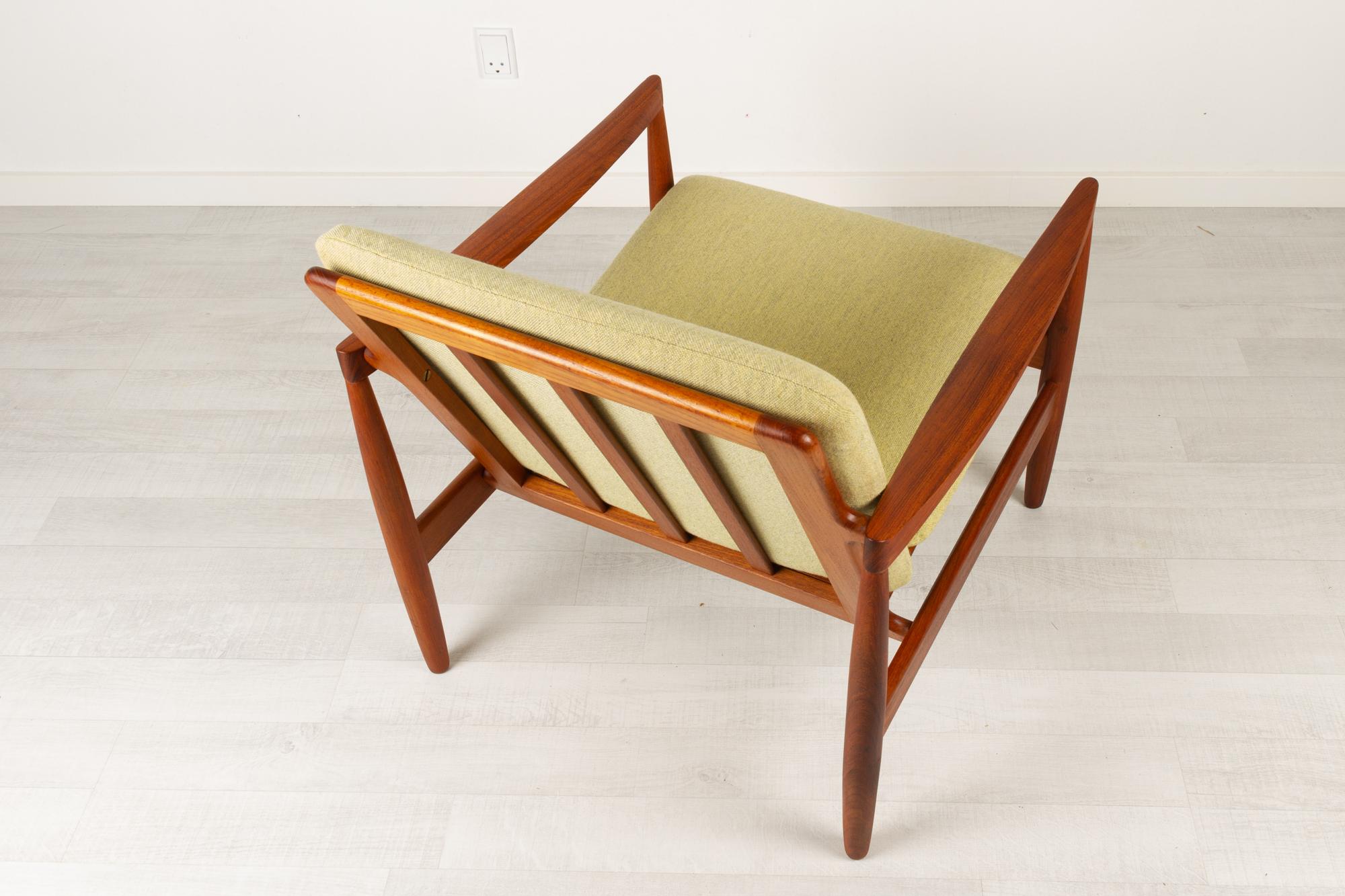 Mid-20th Century Vintage Danish Teak Easy Chair by Skive Møbelfabrik, 1960s