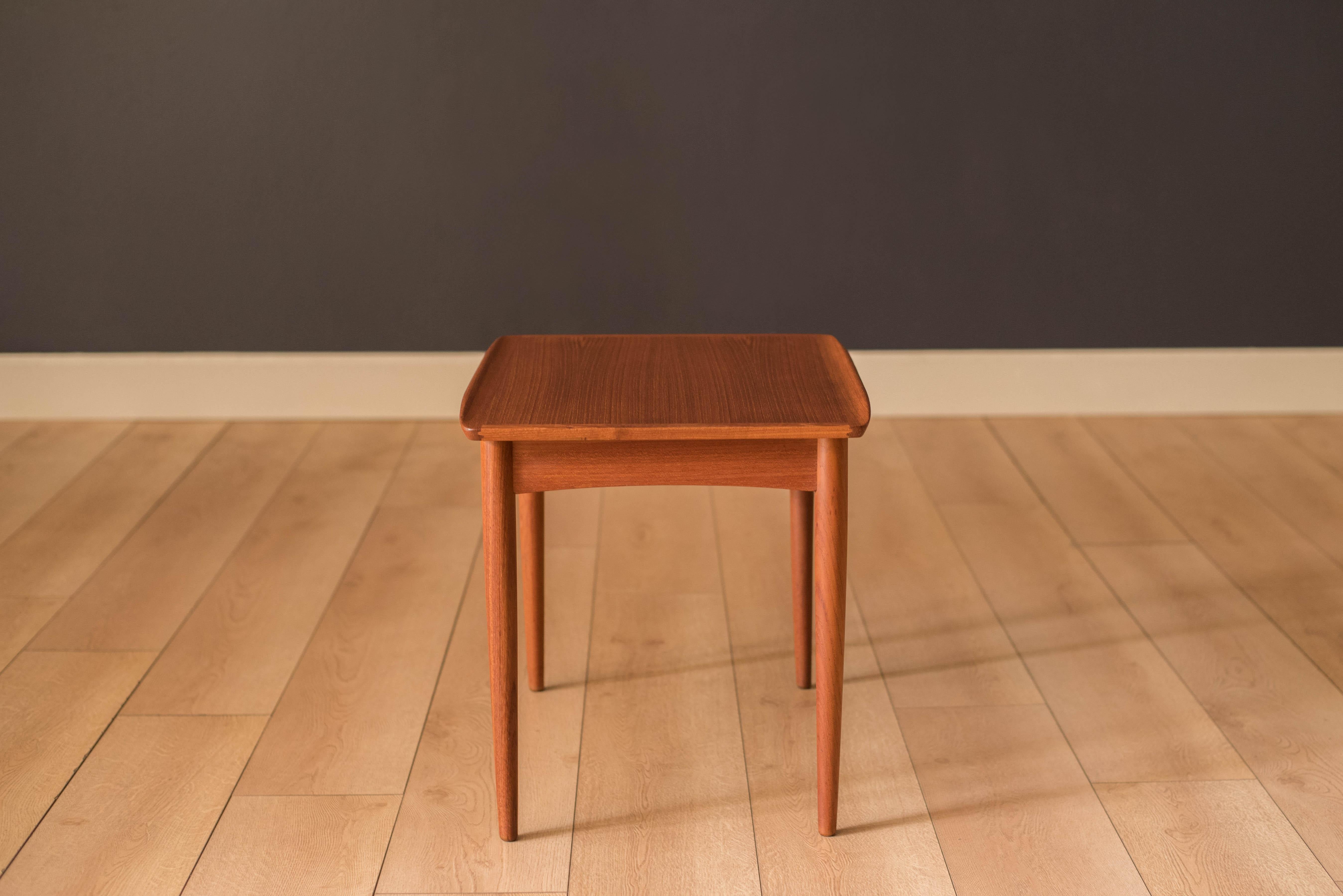 Vintage Danish Teak End Table by Møbelintarsia 1