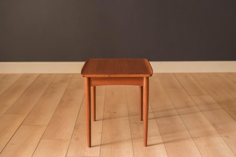 Vintage Danish Teak End Table by Møbelintarsia For Sale at 1stDibs