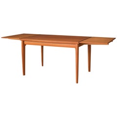 Table de salle à manger à rallonge vintage danoise en teck Grete Jalk pour Glostrup Møbelfabrik