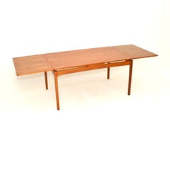 Vintage Danish Teak Extending Dining Table