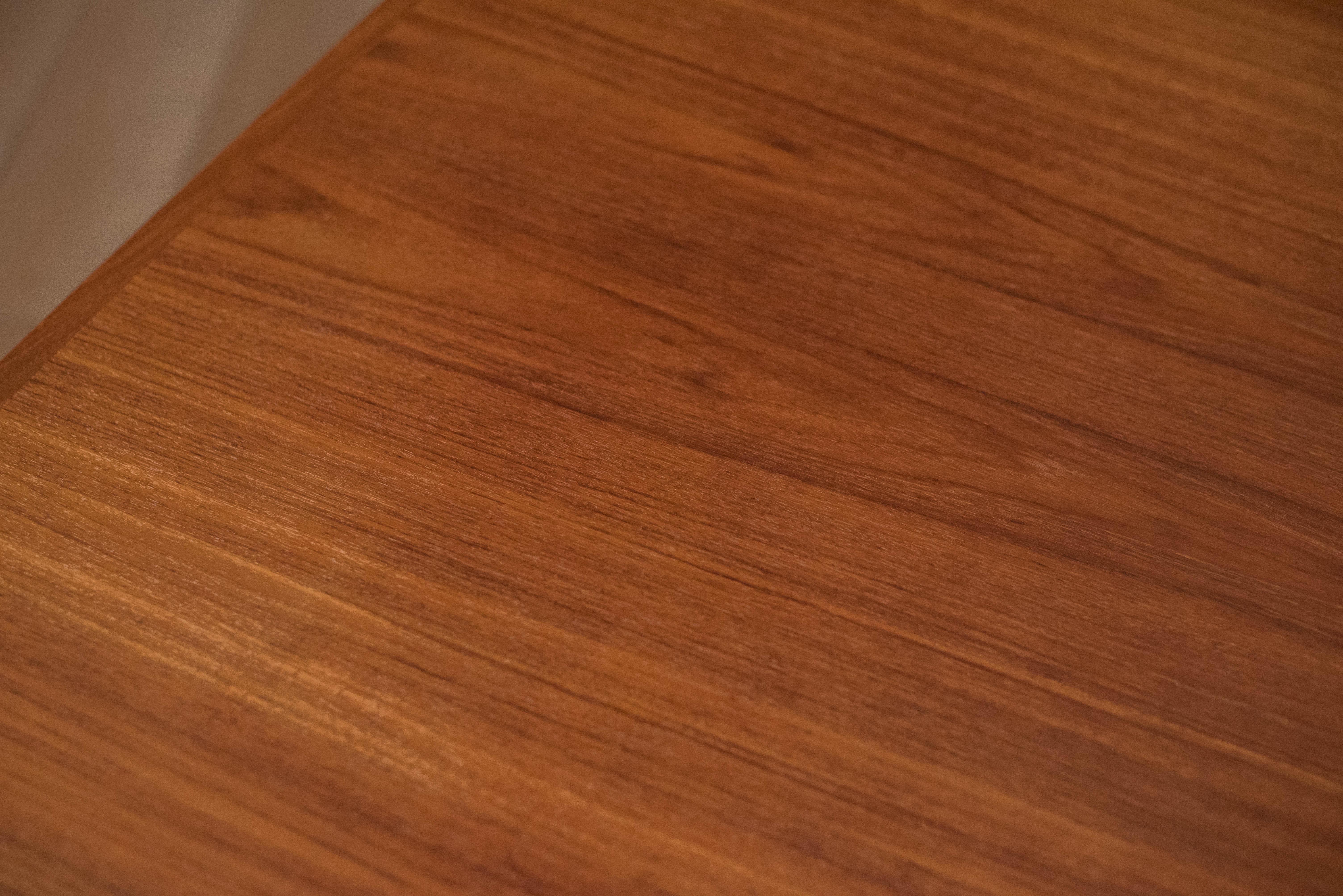 Vintage Danish Teak Extension Dining Table by Arne Hovmand-Olsen for Mogens Kold 7