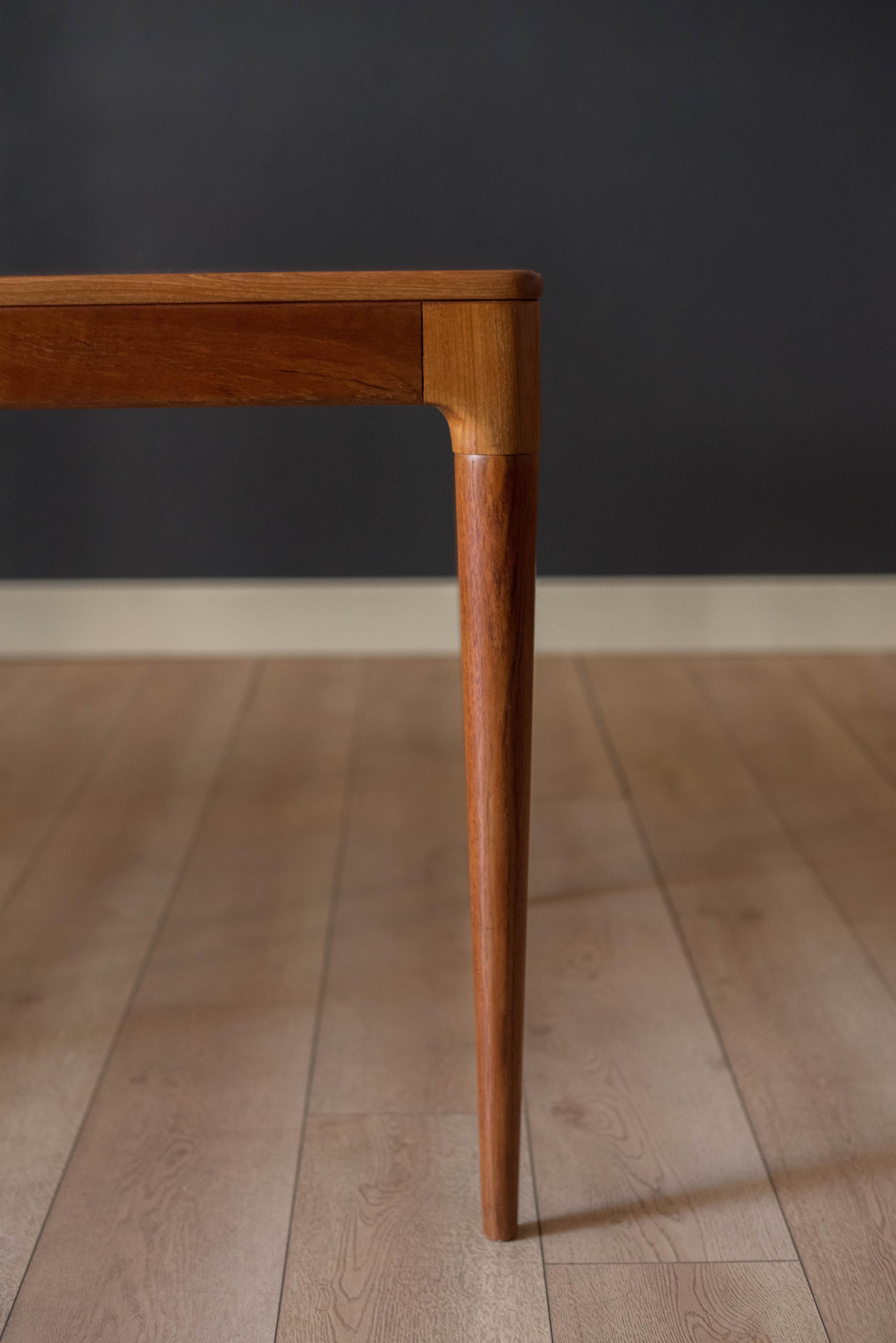 Vintage Danish Teak Extension Dining Table by Arne Hovmand-Olsen for Mogens Kold 2