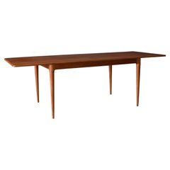 Vintage Danish Teak Extension Dining Table by Arne Hovmand-Olsen for Mogens Kold