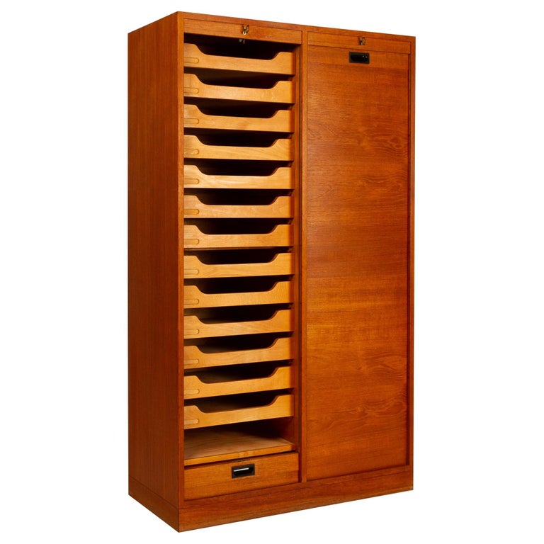 Vintage Danish Teak Filing 1960s at 1stDibs