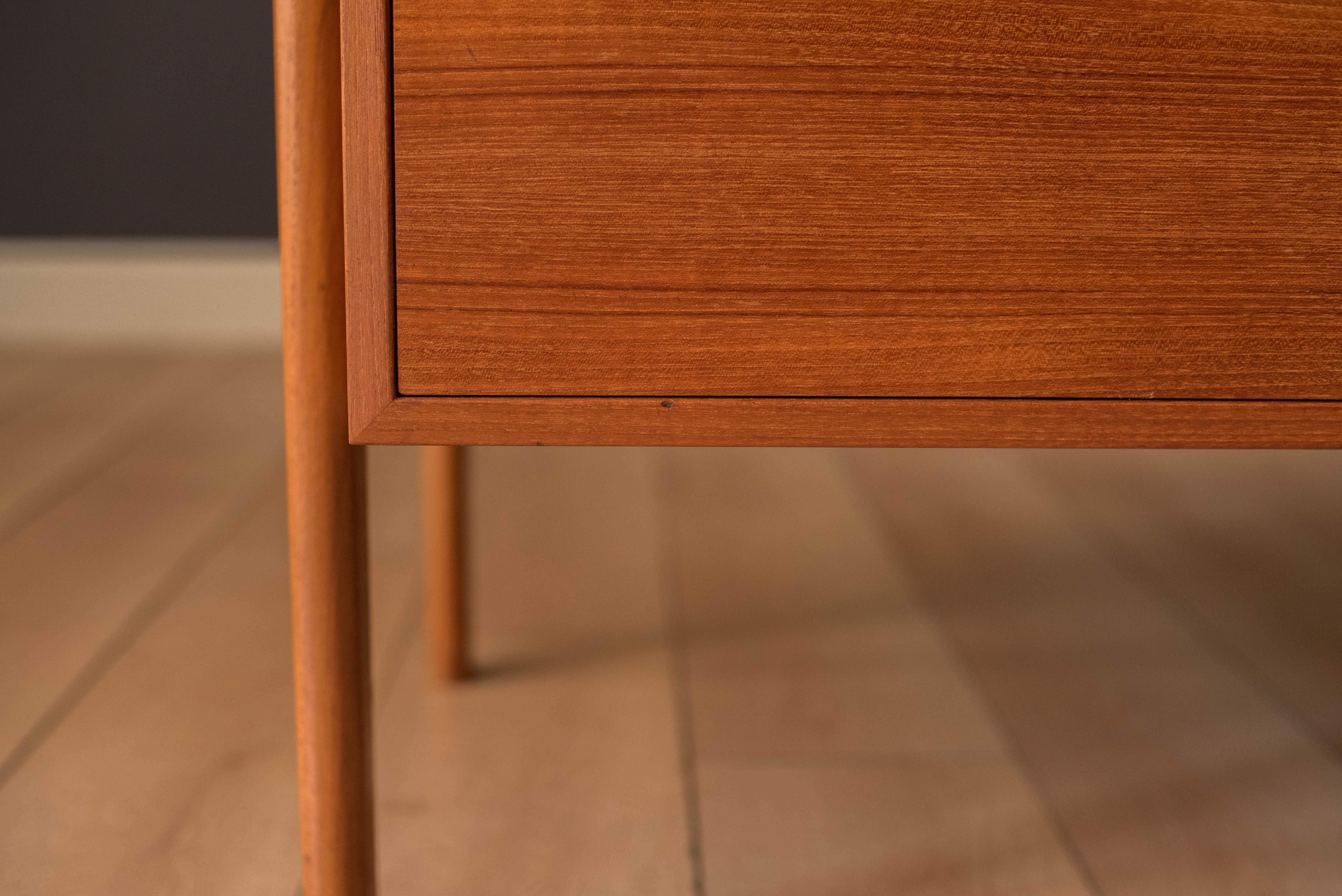 Vintage Danish Teak Floating Executive Desk by Kai Kristiansen 10