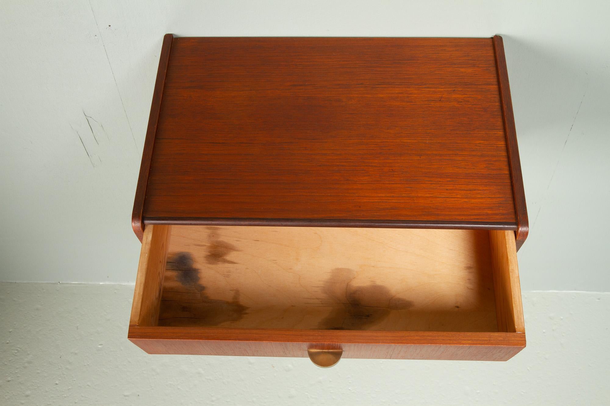 Mid-20th Century Vintage Danish Teak Floating Shelf, 1960s. For Sale