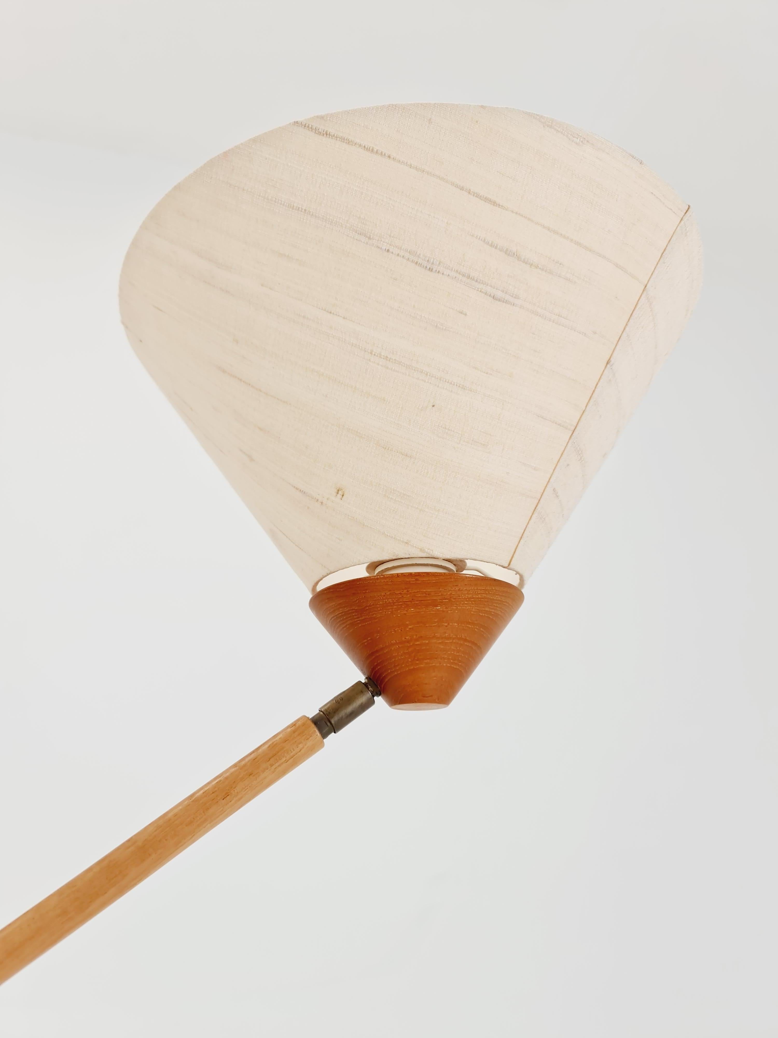 Vintage Dänische Stehlampe aus Teakholz von DOMUS  1970s 1